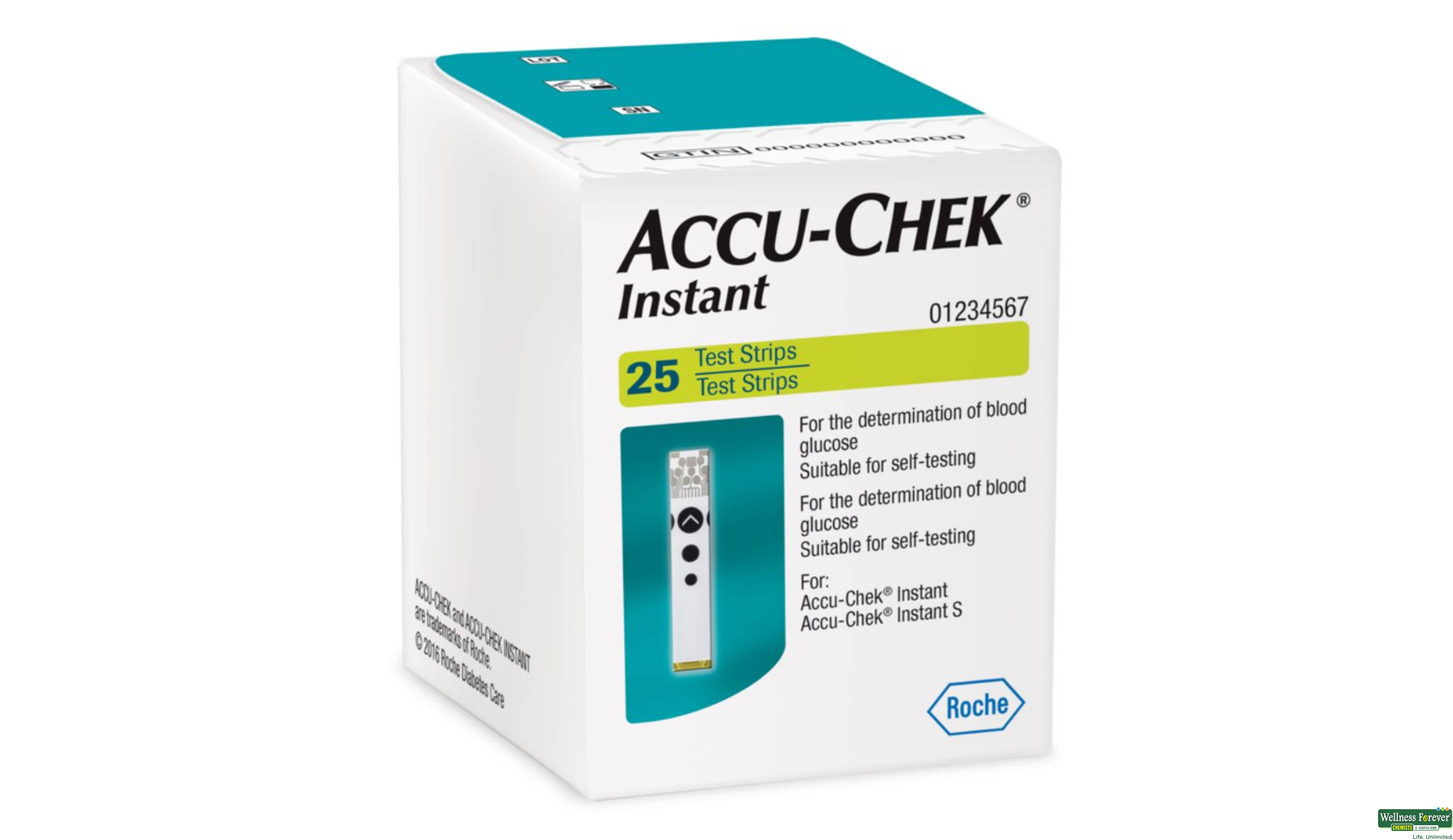 ACCU CHEK INSTANT 25S ROCHE- 1, 25PC, 