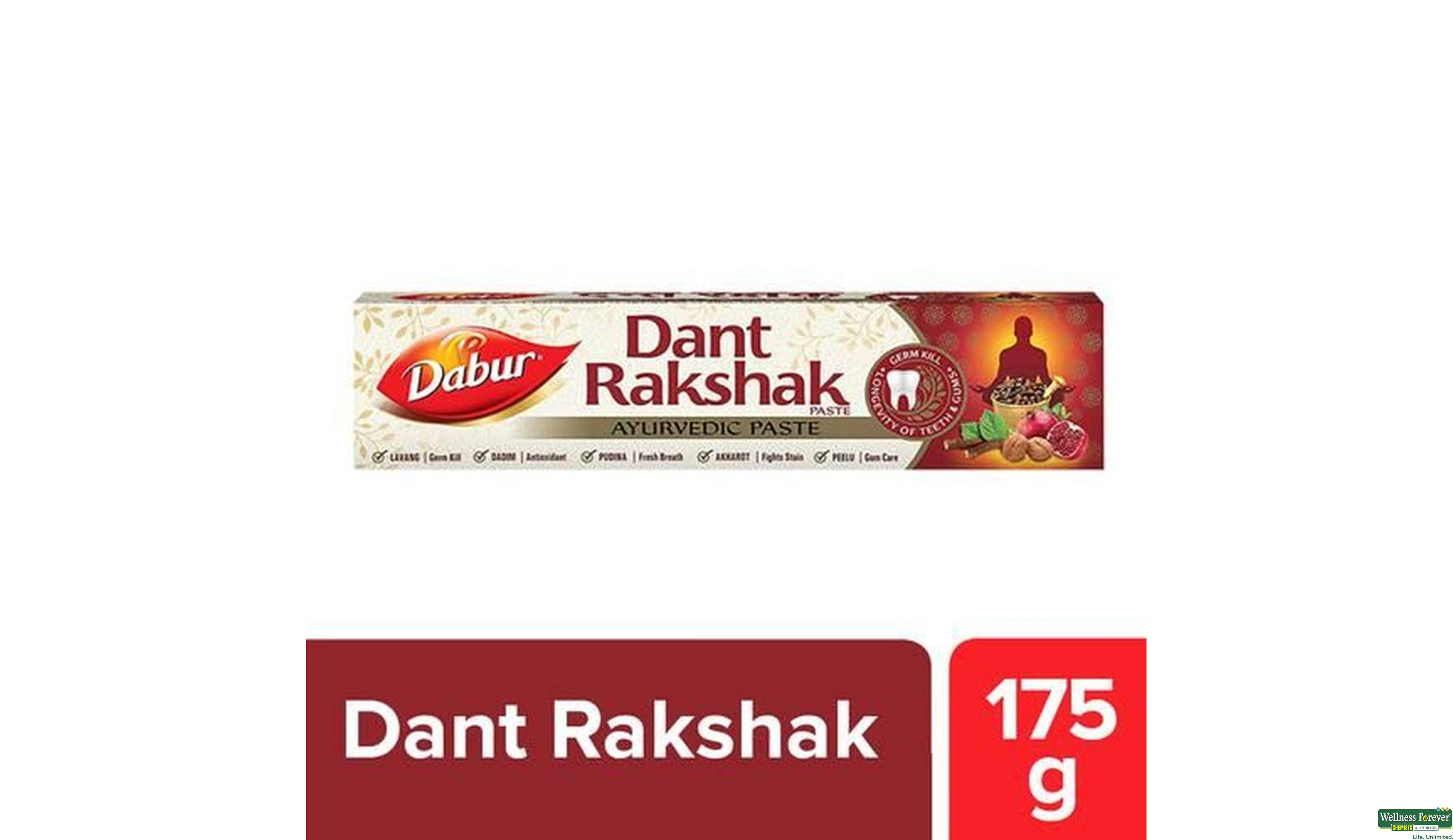 DABUR T/PASTE DANT RAKSHAK 175GM- 5, 175GM, 