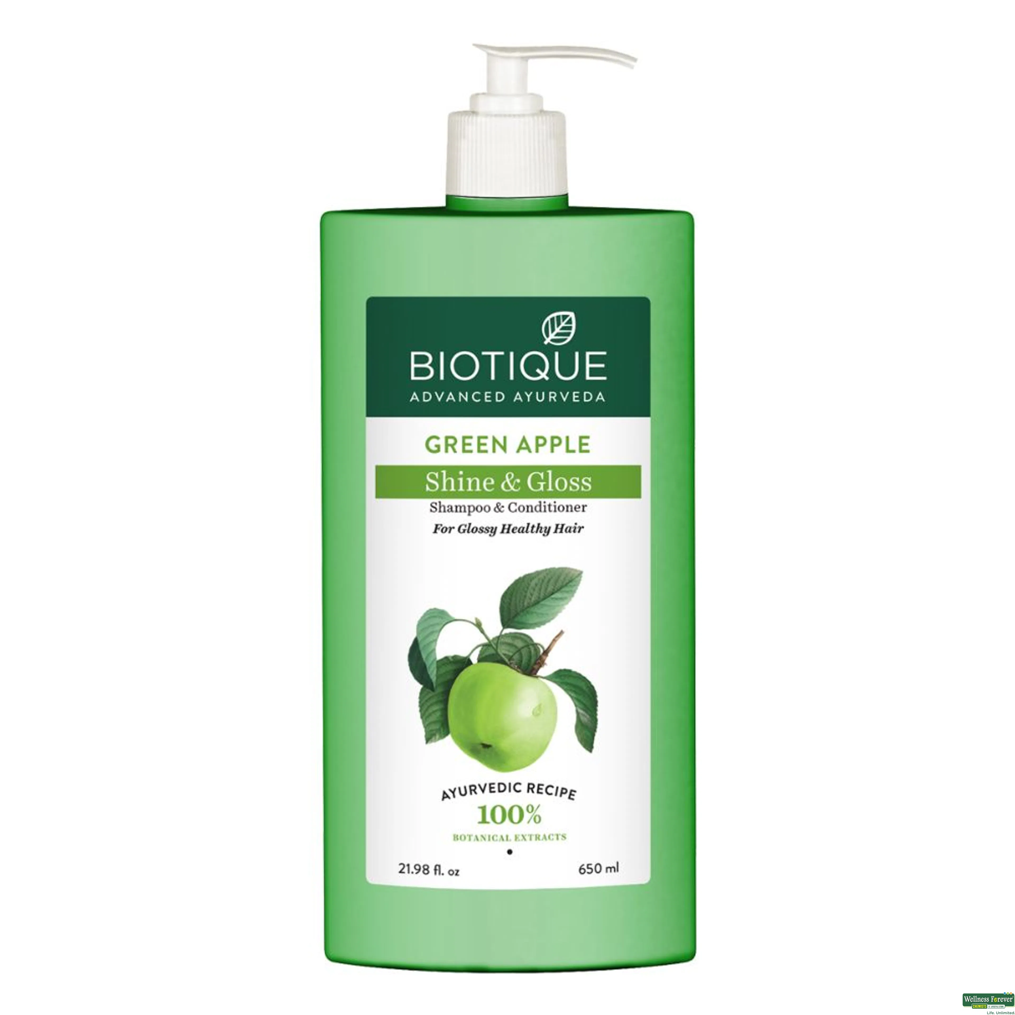 BIOT SHMP GREEN APPLE 650ML-image