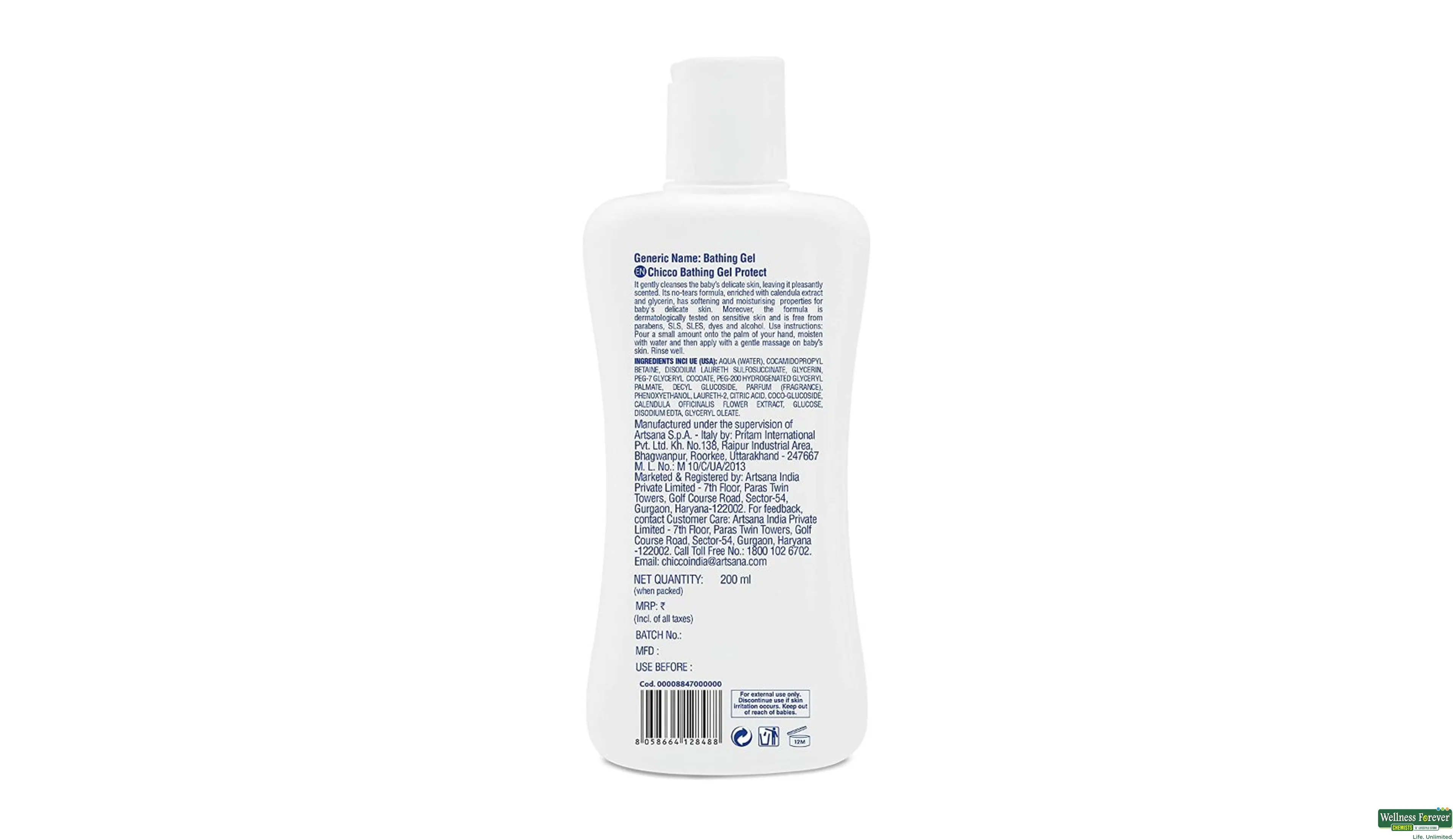 Chicco bathing gel clearance