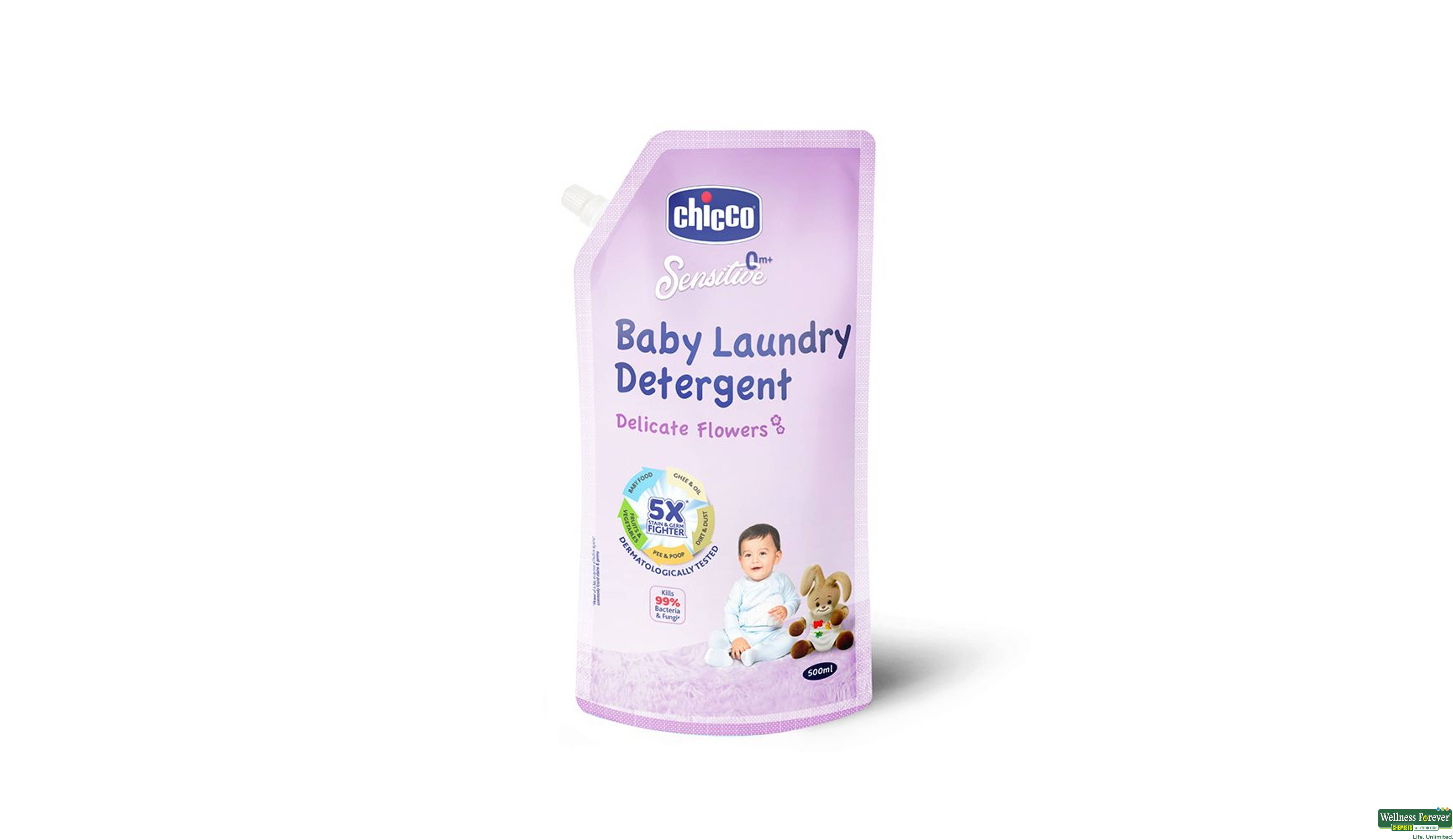 CHICCO BABY DETERGENT FRESH SPRING 500ML- 1, 500ML, 