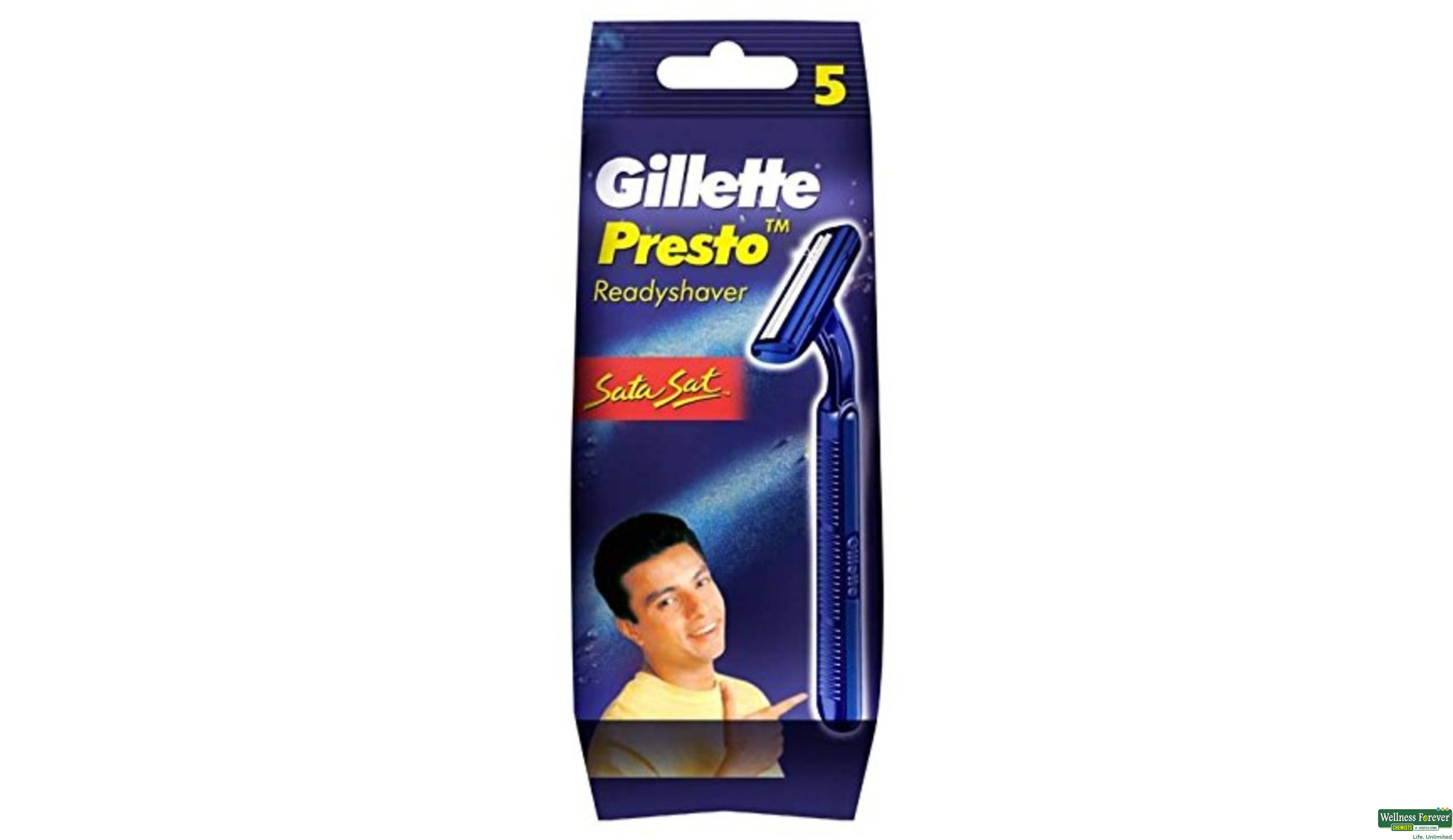 GILL SH/RAZOR PRESTO3 5X1 1PC- 1, 1PC, 