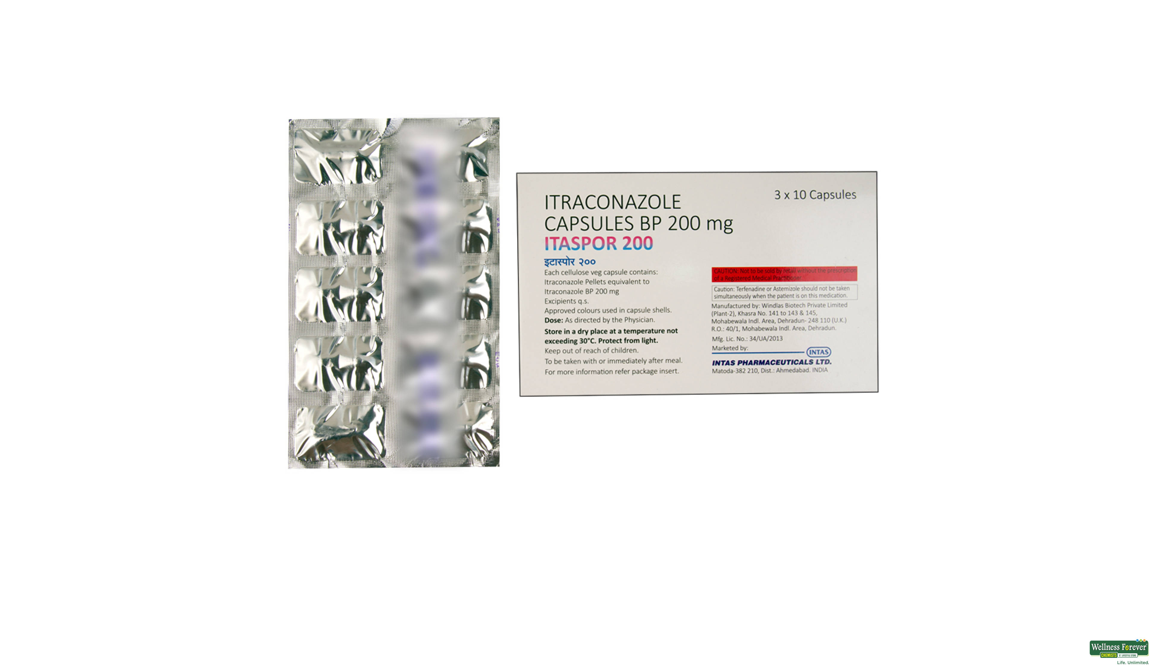 ITASPOR 200MG 10CAP- 2, 10CAP, 
