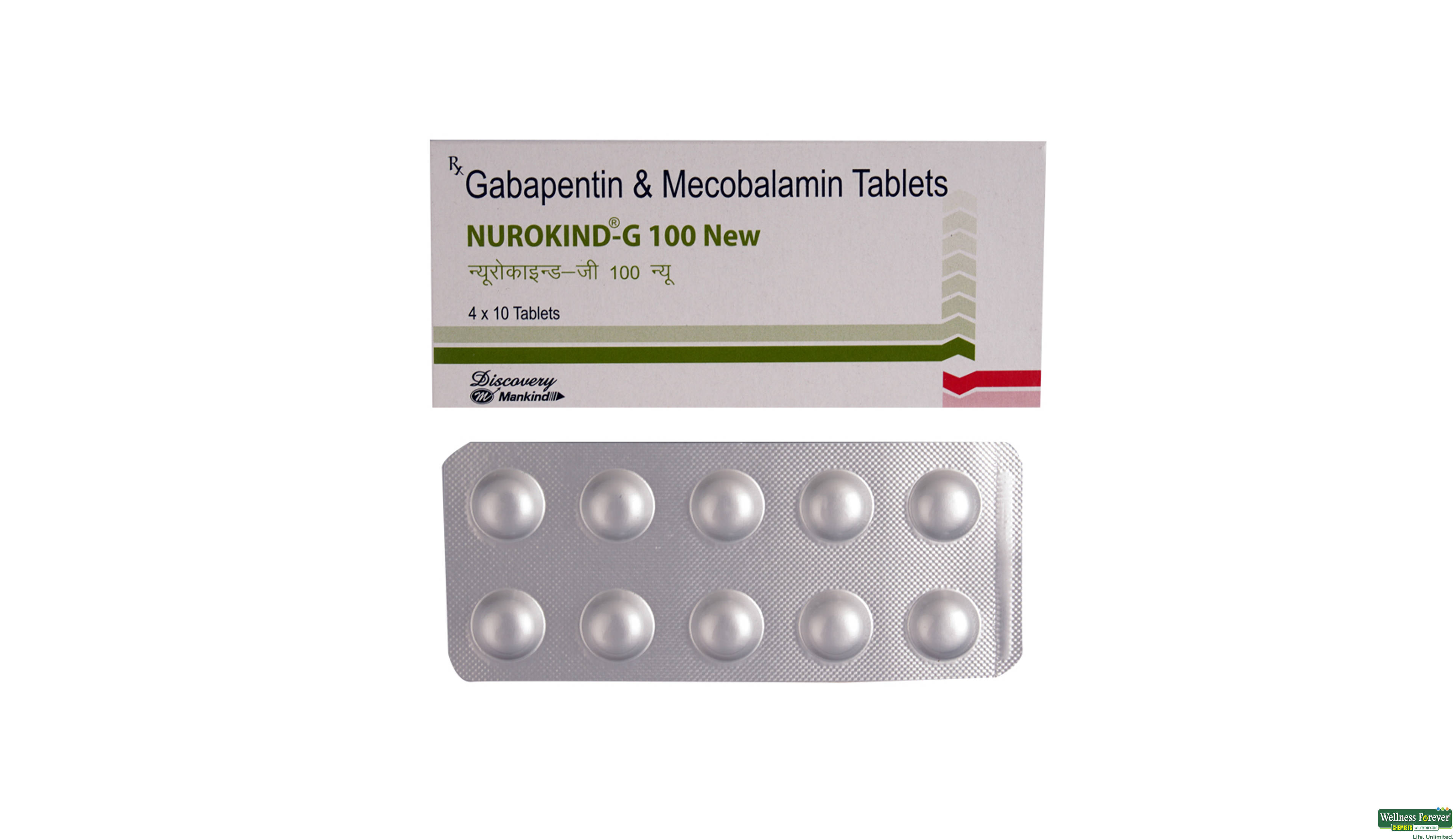 NUROKIND-G 100 NEW 10TAB- 1, 10TAB, 