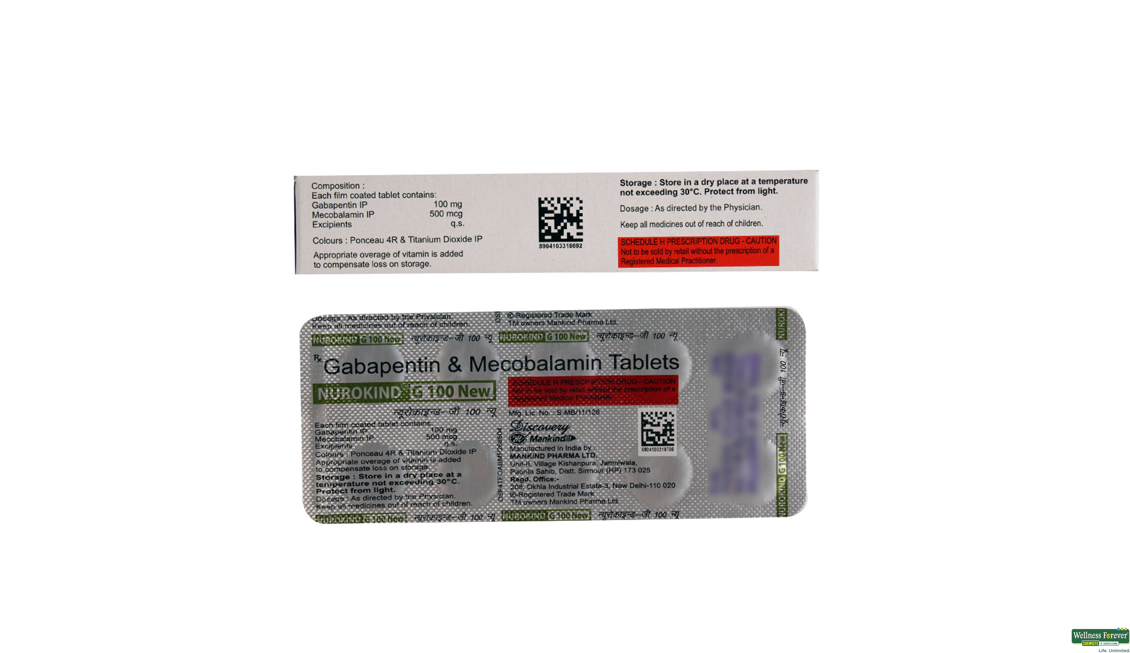 NUROKIND-G 100 NEW 10TAB- 2, 10TAB, 