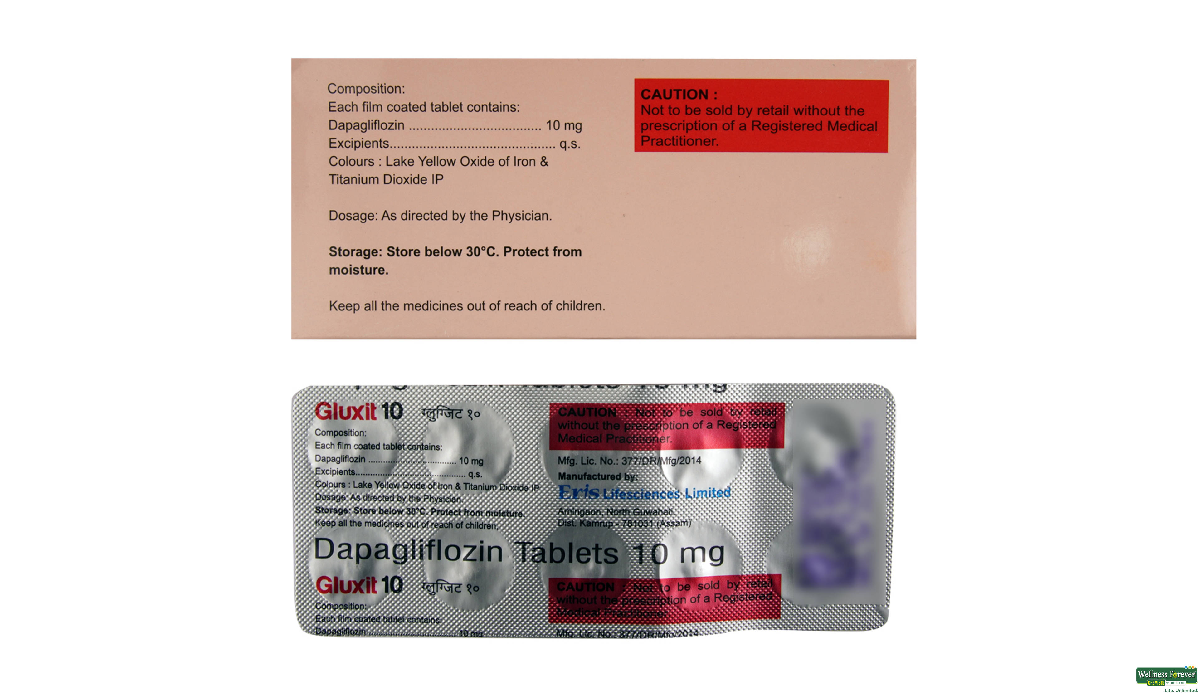 GLUXIT 10MG 10TAB- 2, 10TAB, 