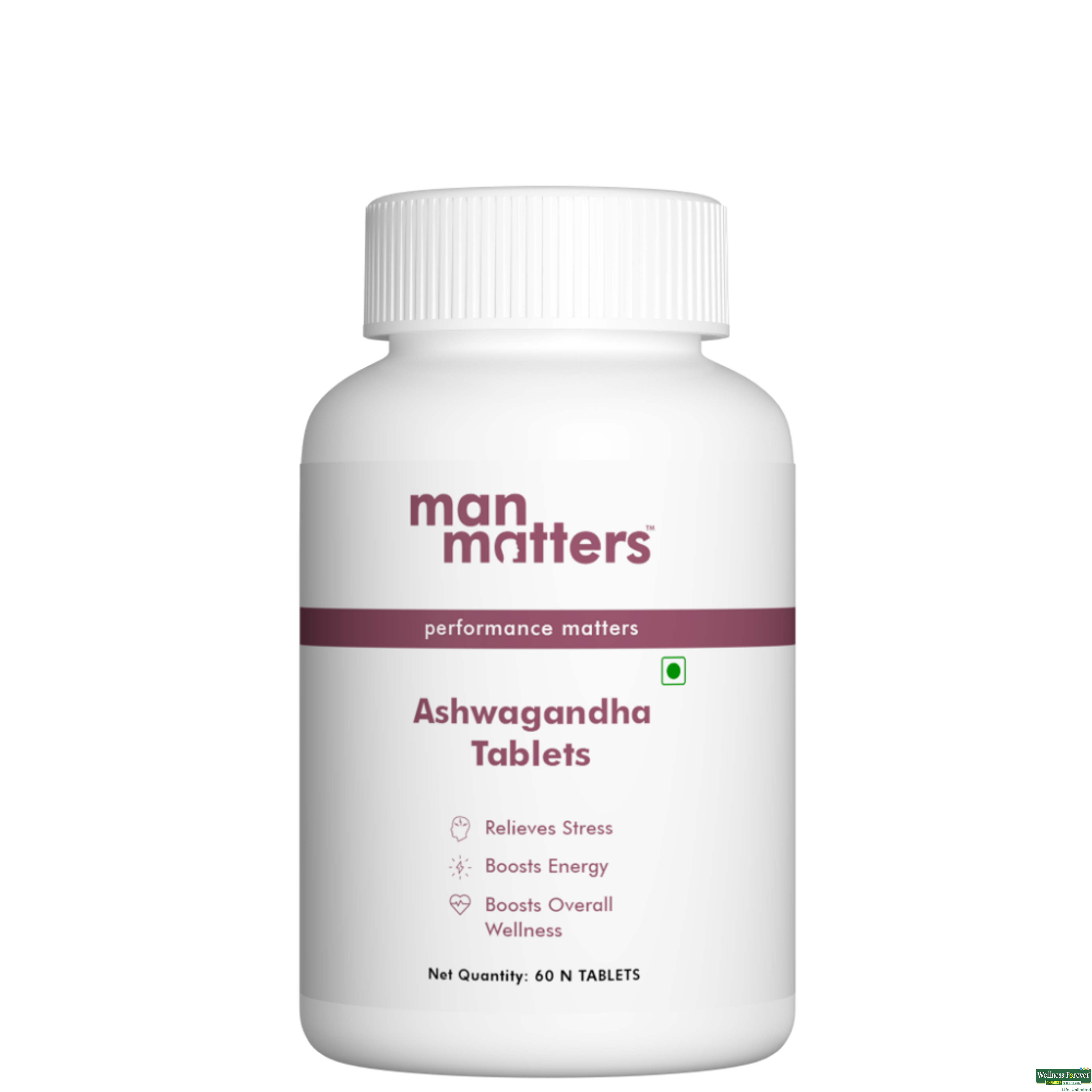 Man Matters Ashwagandha Tablets, 60 tablets-image