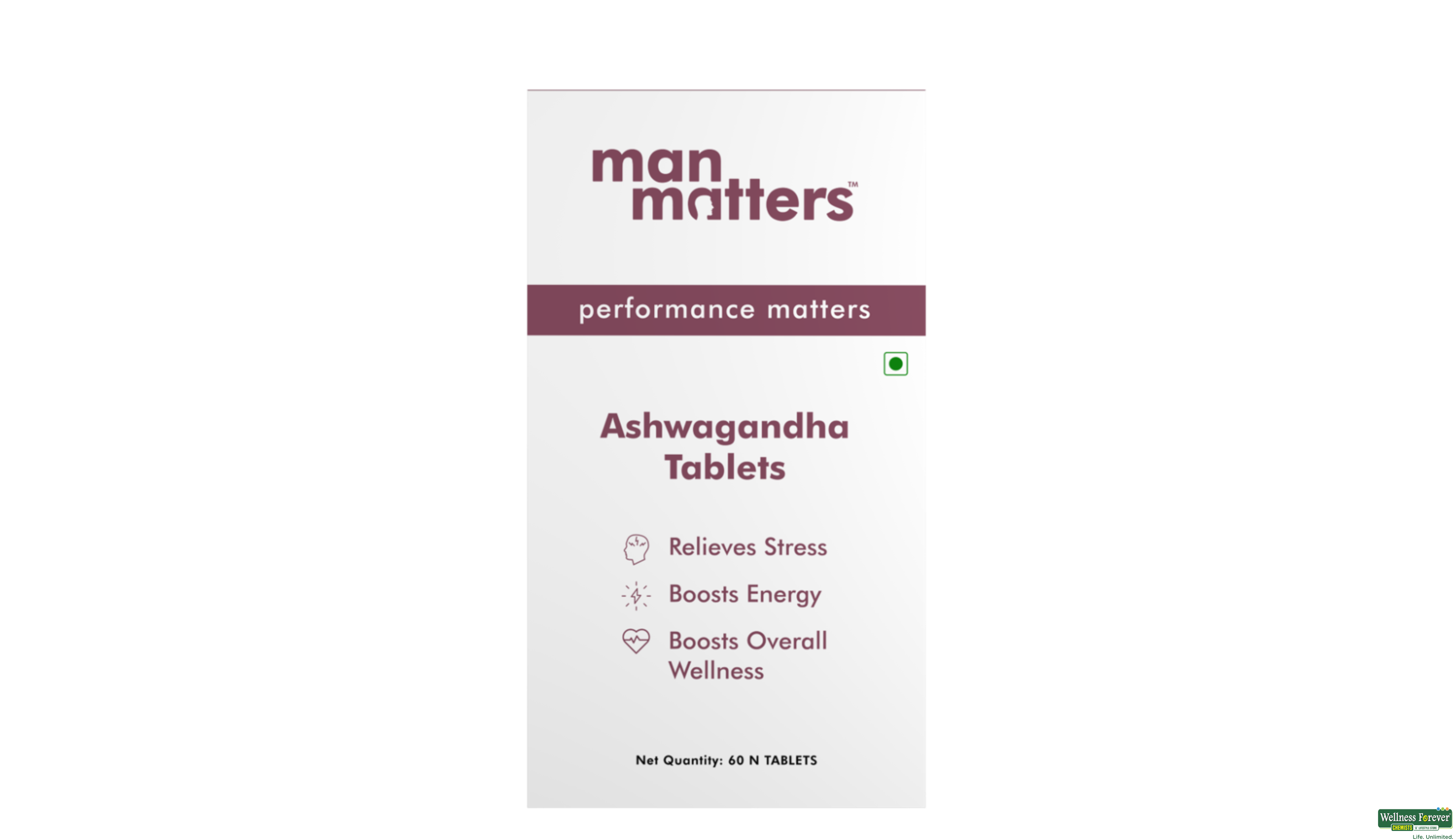 MAN MATTERS ASHWAGANDHA 60TAB- 4, 60TAB, 