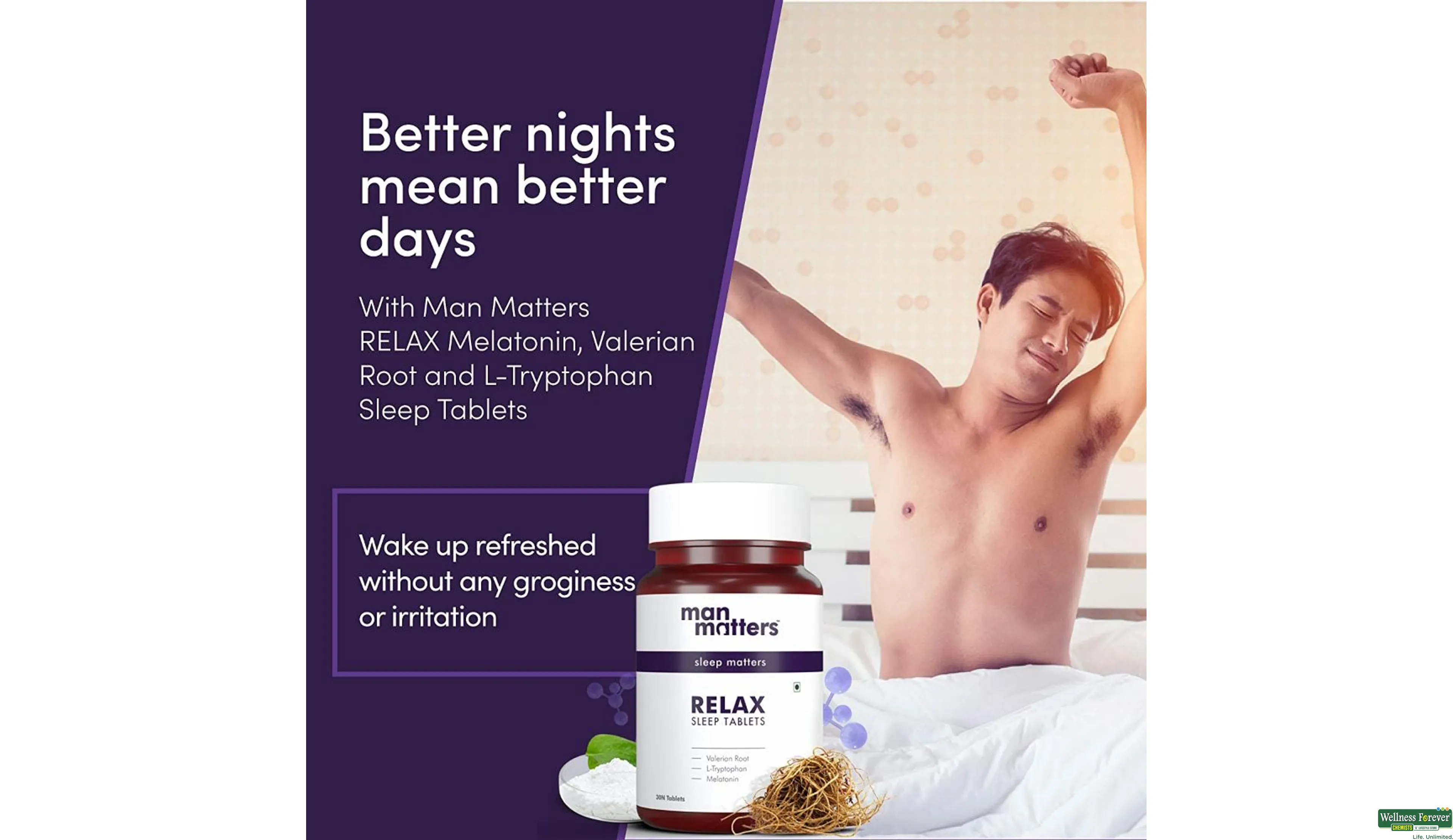 MAN MATTERS RELAX SLEEP 30TAB- 2, 30TAB, 