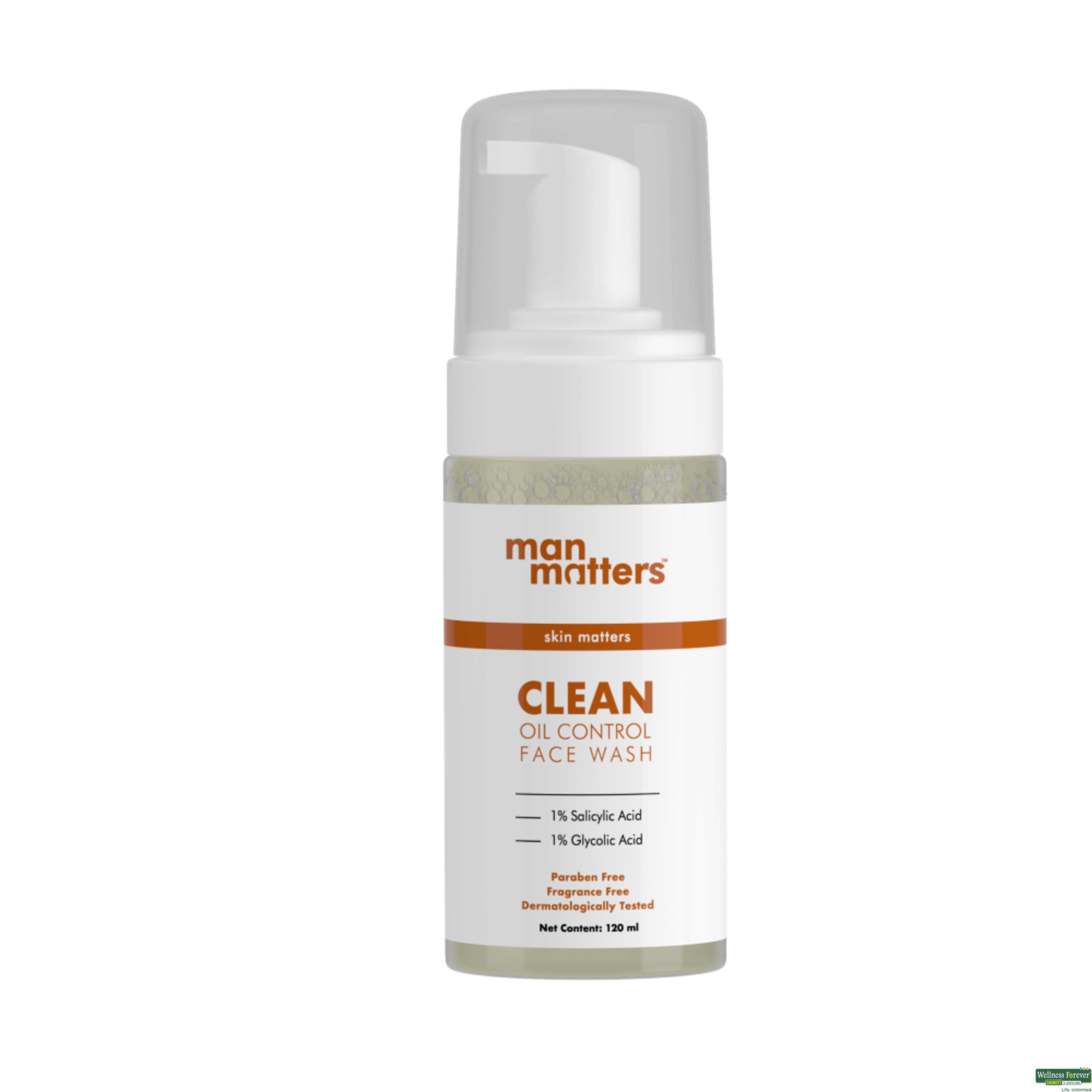 Man Matters Clean Oil Control Face Wash 120ml-image