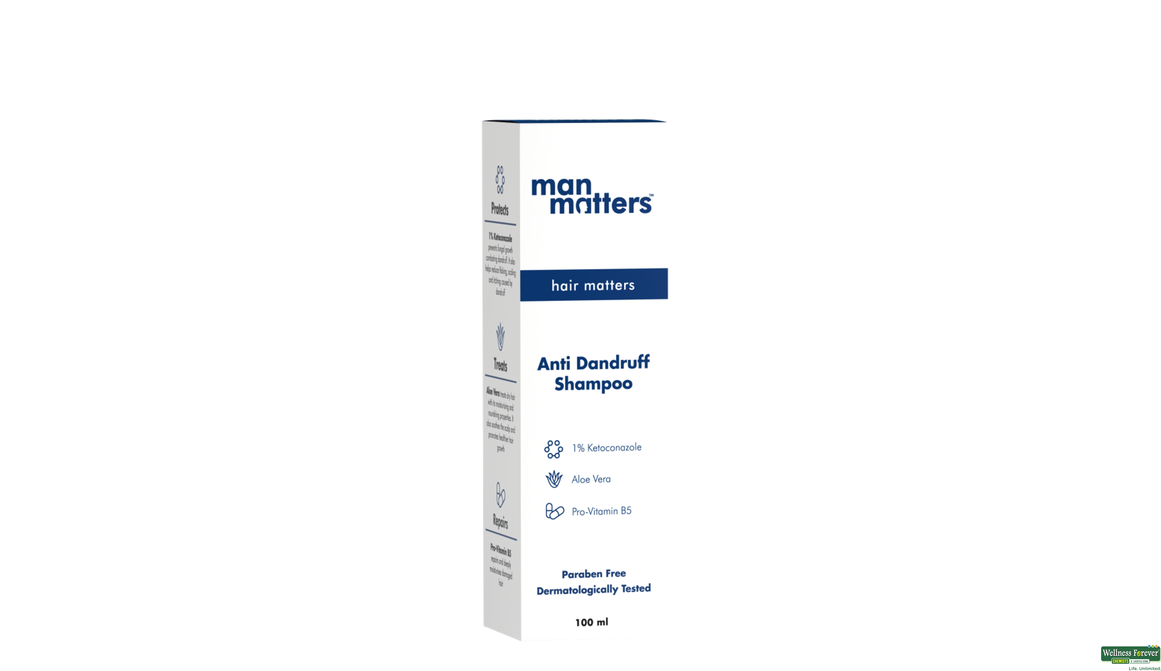 MAN MATTERS HR/SHMP ANTI DANDRUFF 100ML- 3, 100ML, 