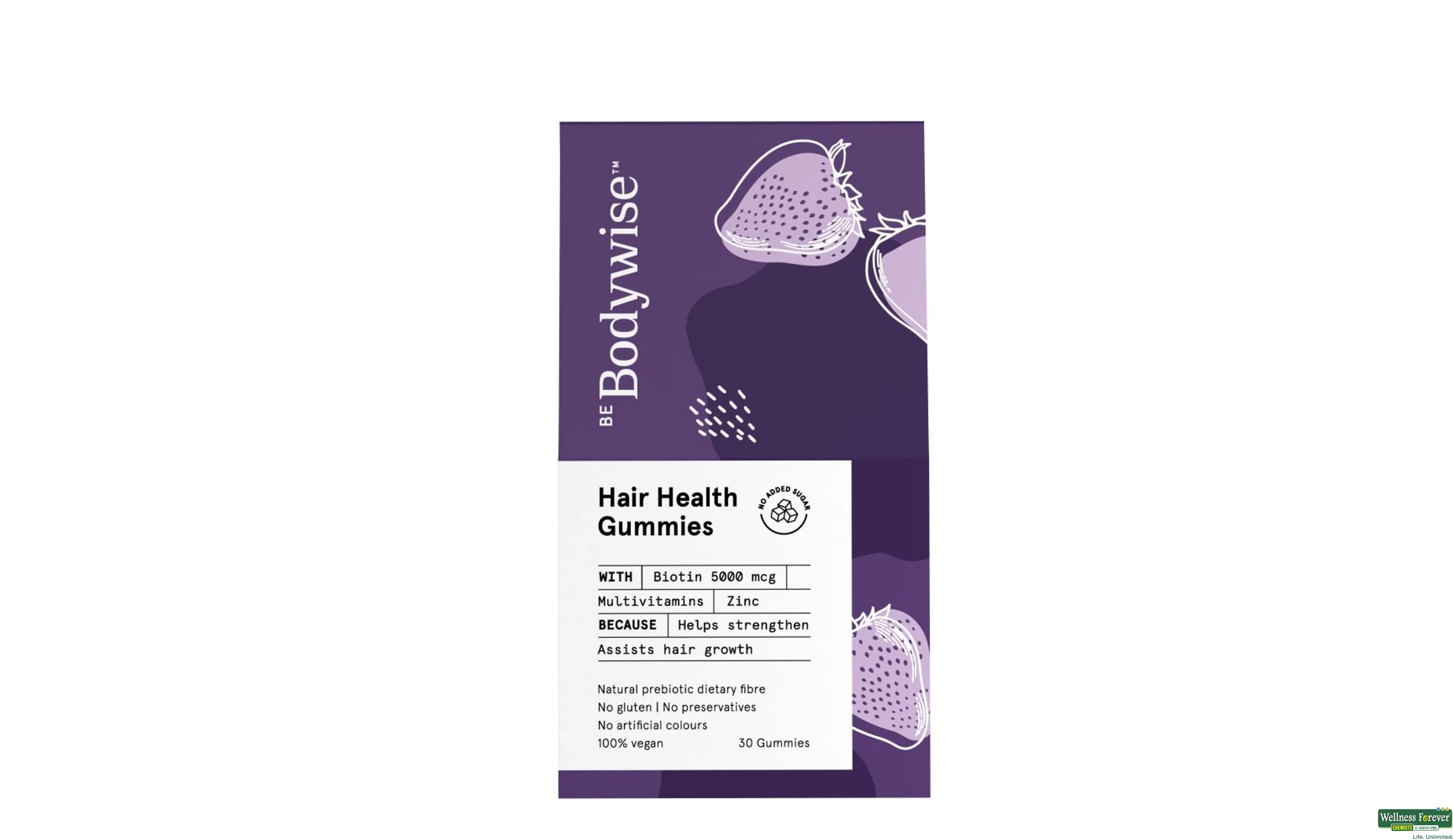 BE BODYWISE SKIN HEALTH GUMMY 30PC- 3, 30GUMS, 