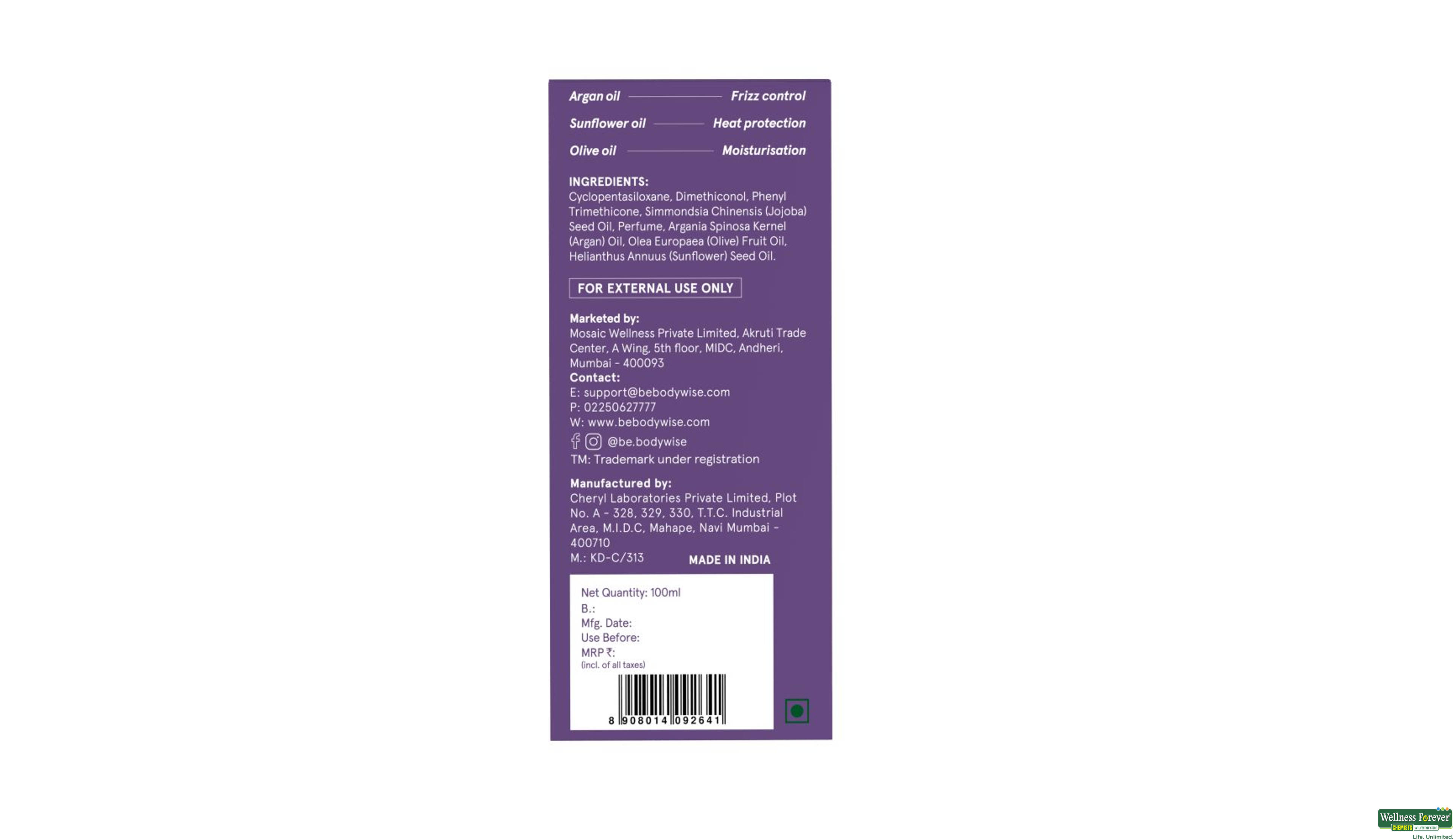 BE BODYWISE HR/SERUM STRENGTHENING 100ML ##- 9, 100ML, 