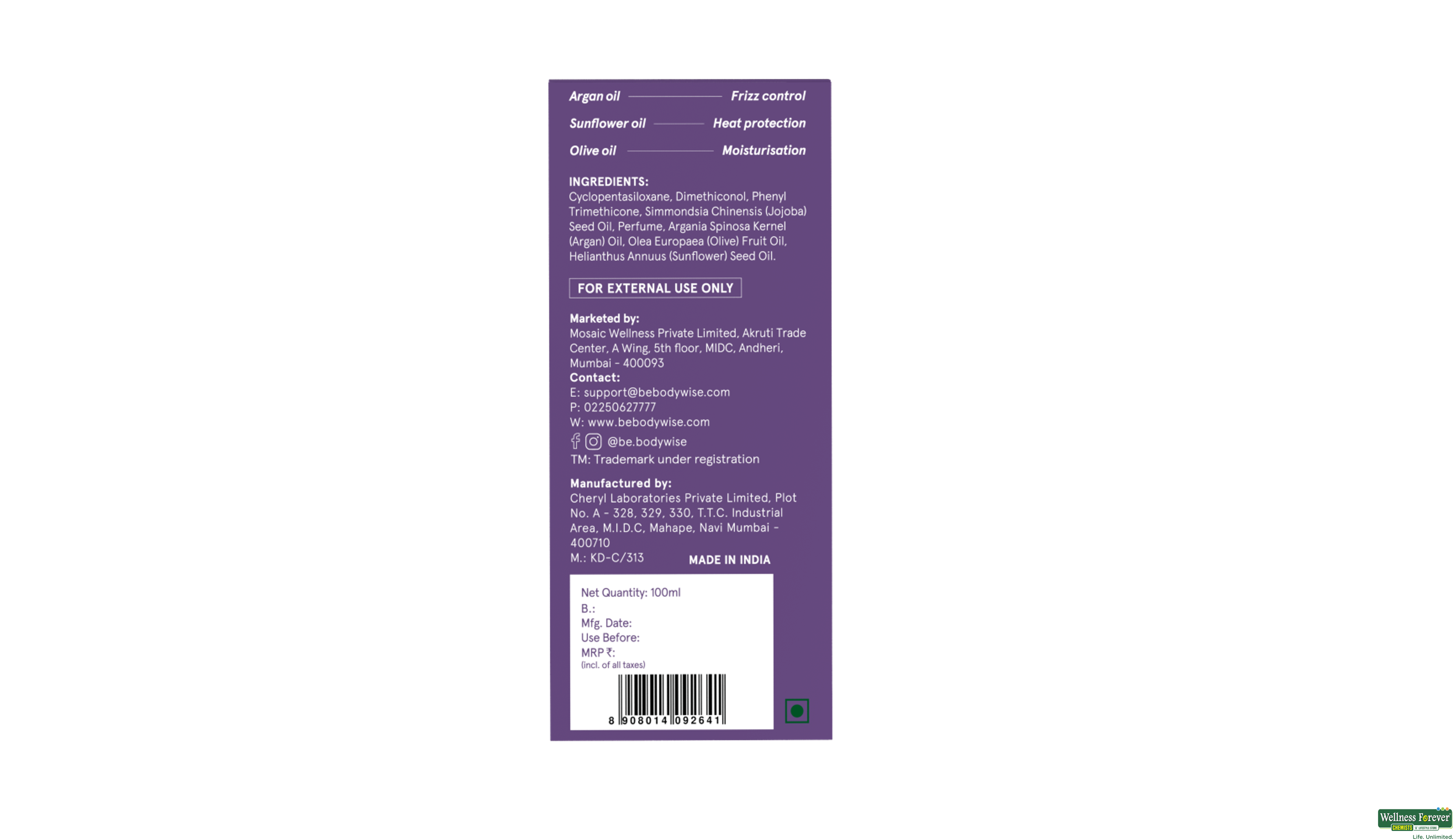 BE BODYWISE HR/SERUM STRENGTHENING 100ML ##- 10, 100ML, 