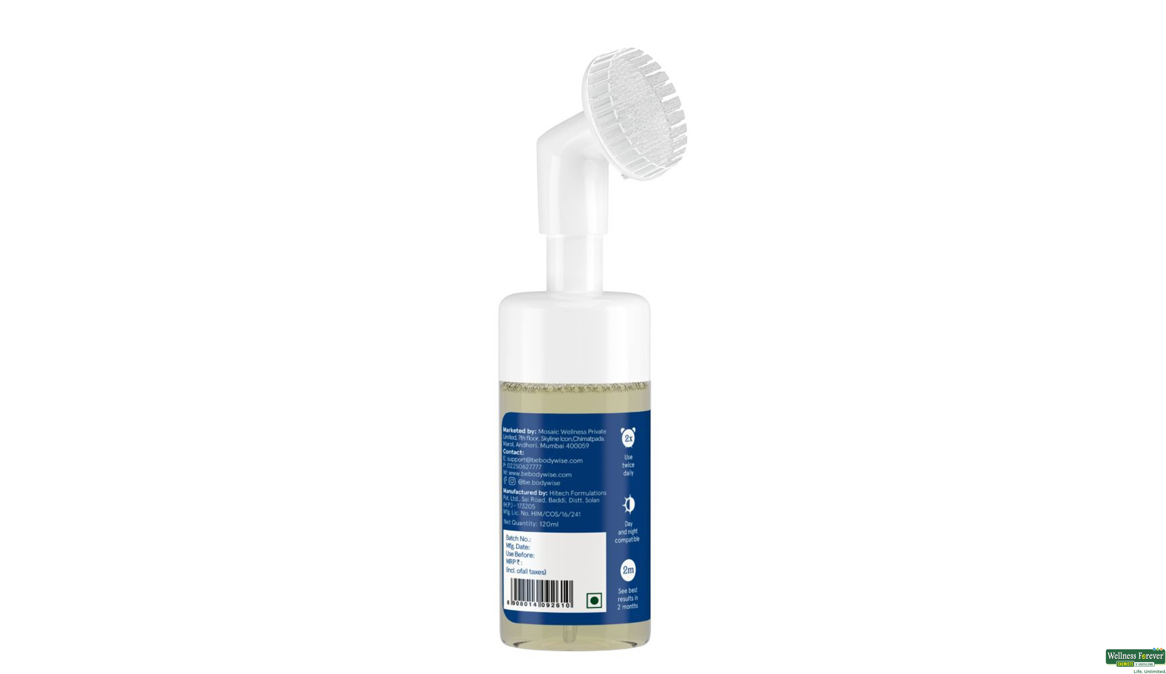BE BODYWISE 1%SALICYLIC ACID F/WASH CONTROL 120ML- 3, 120ML, 
