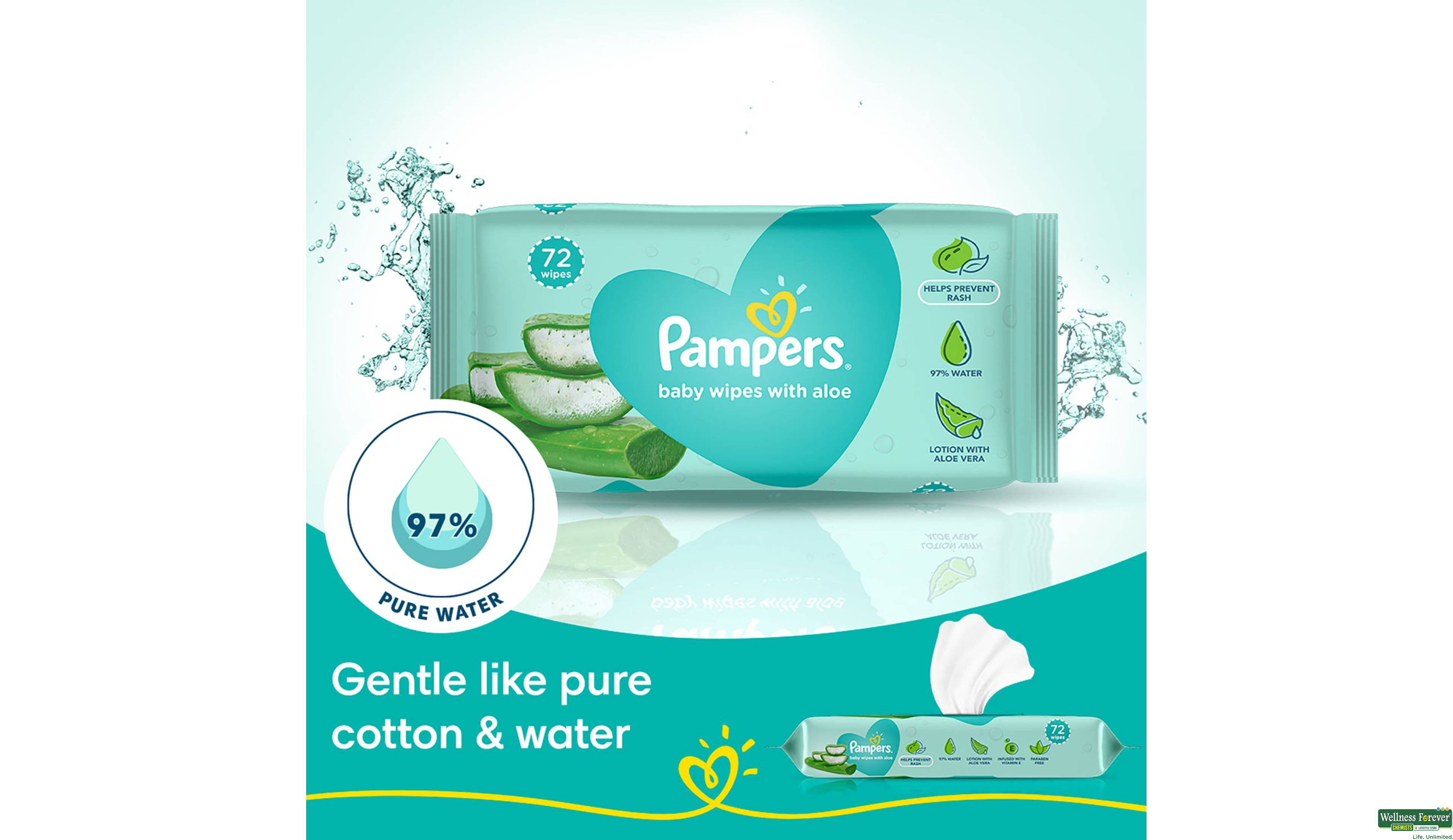 PAMPERS BABY WIPES 72PC ##- 2, 72PC, 