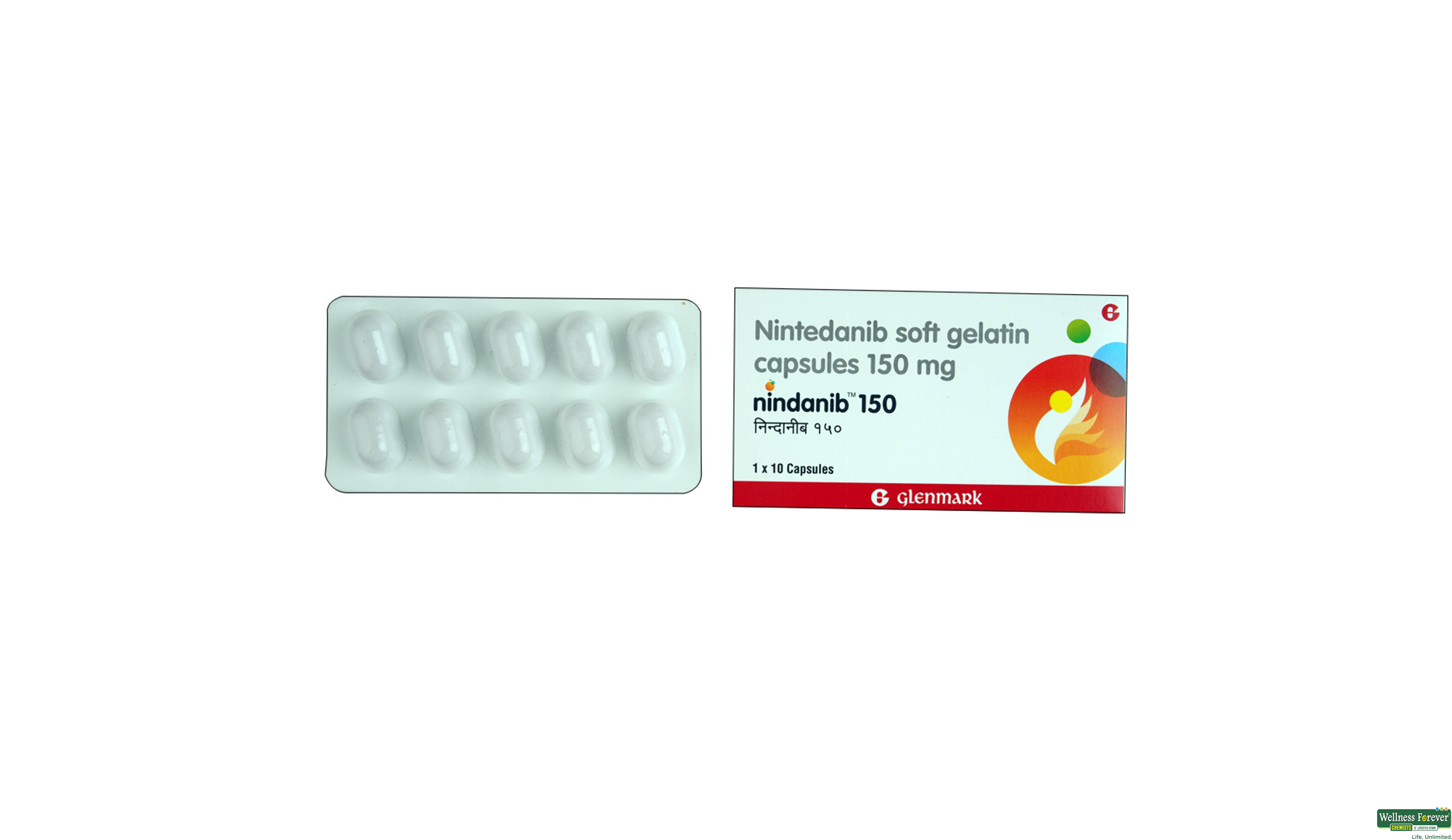 NINDANIB 150MG 10CAP- 1, 10CAP, 
