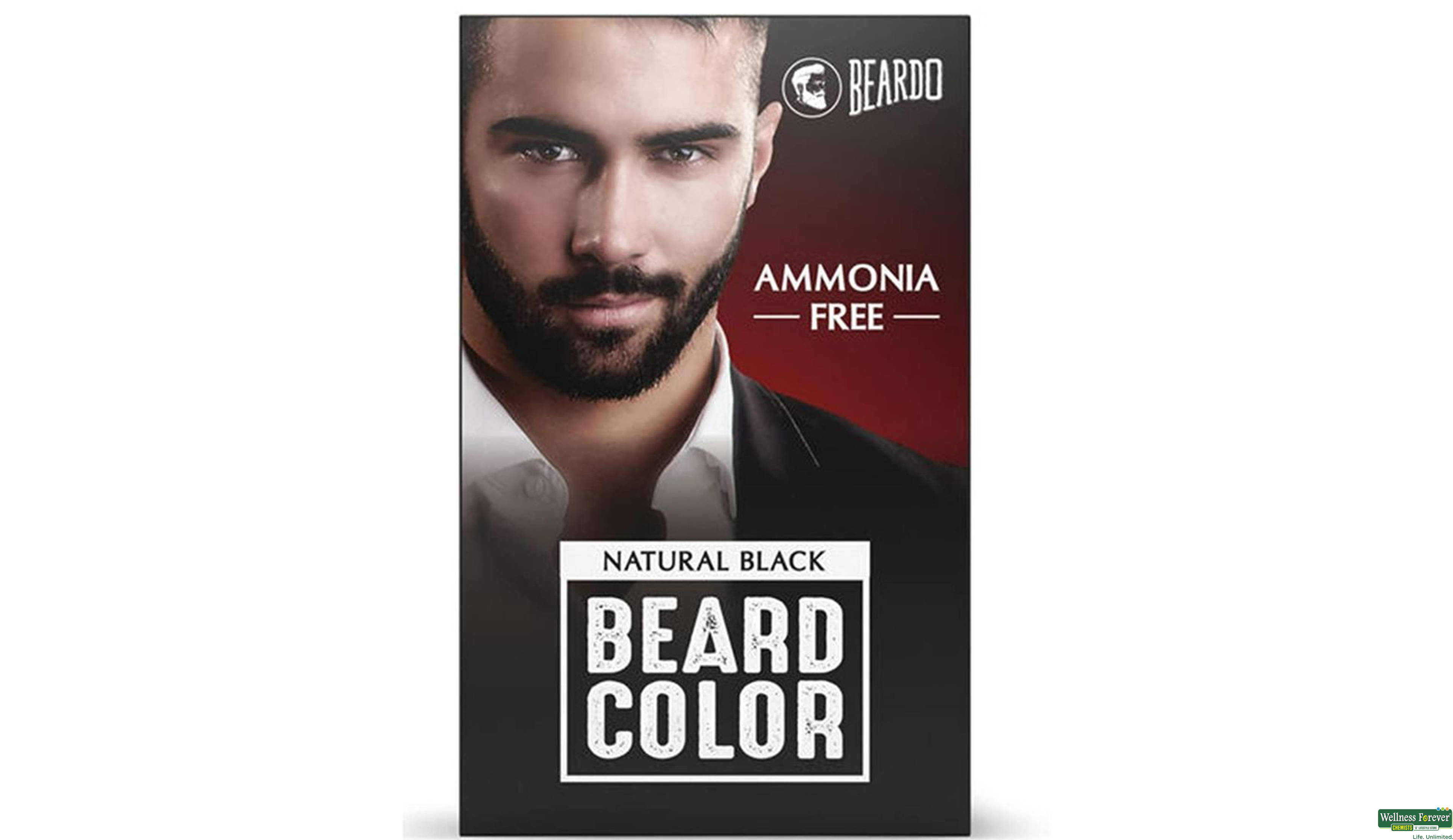 BEARDO H/COLOR BEARD N/BLACK 60ML- 1, 60ML, 