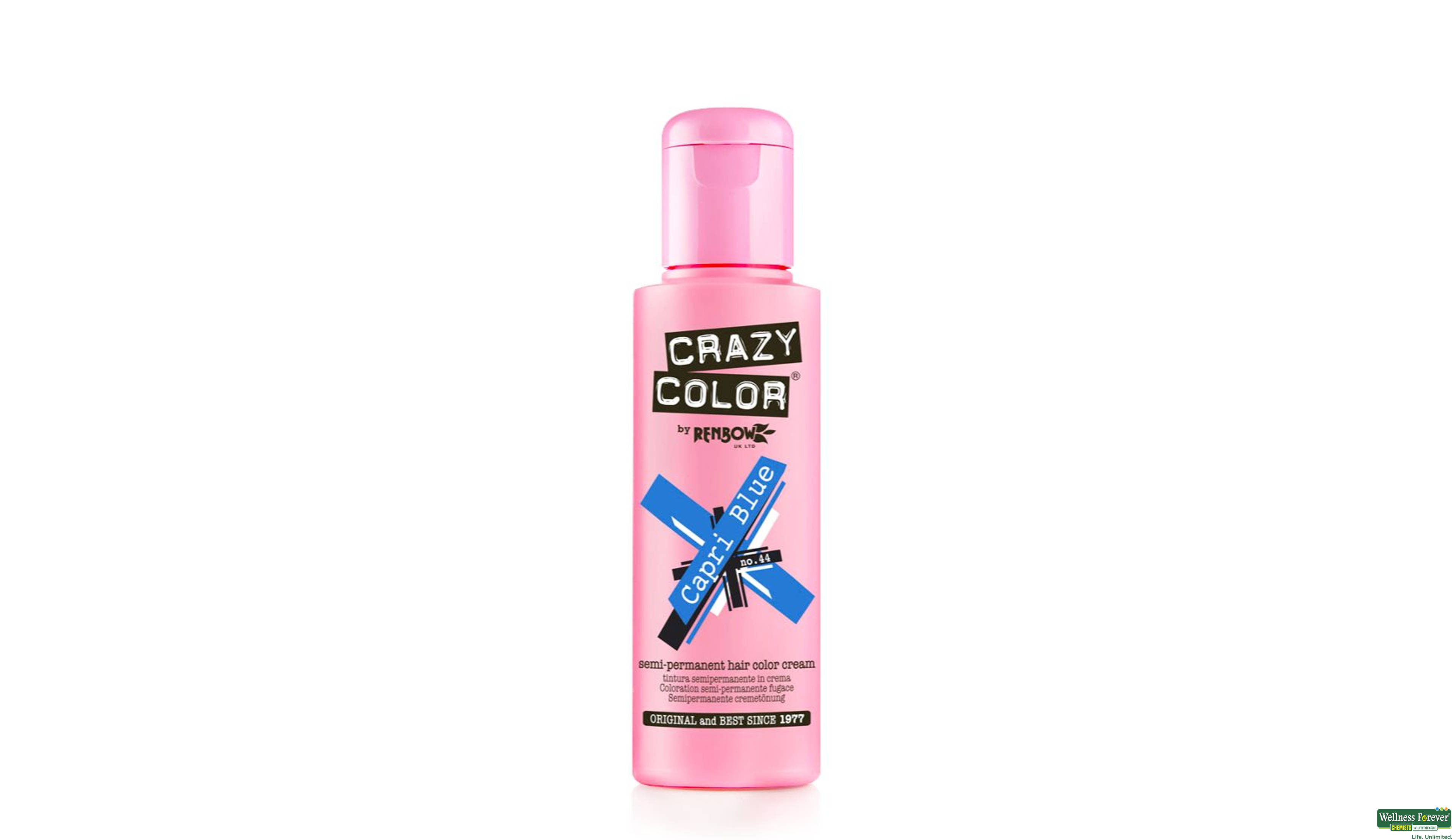 CRAZY COLOR HR/COLOR CARPI BLUE 44 100ML- 1, 100ML, 