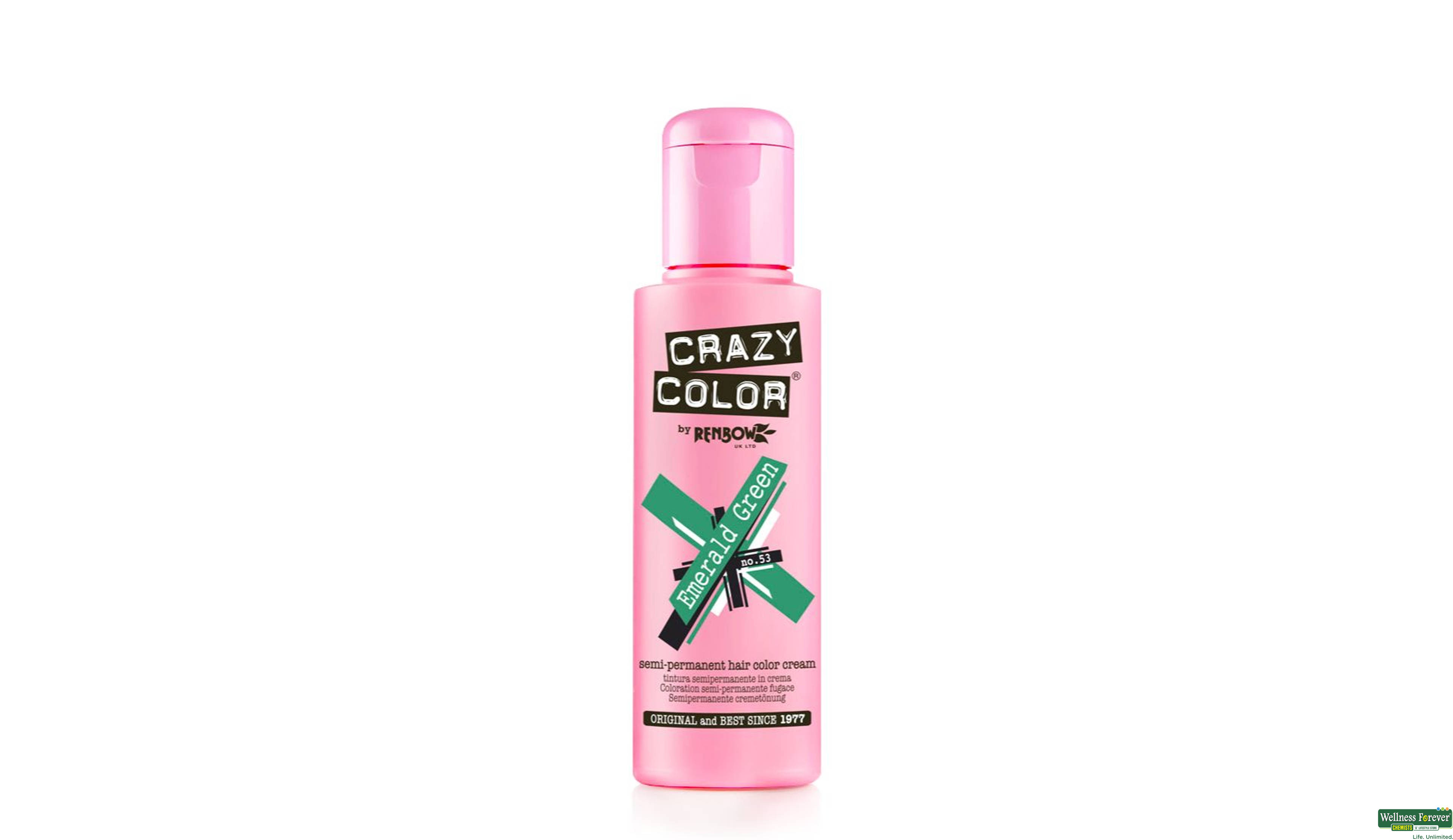 CRAZY COLOR HR/COLOR EMERALD 53 100ML- 1, 100ML, 