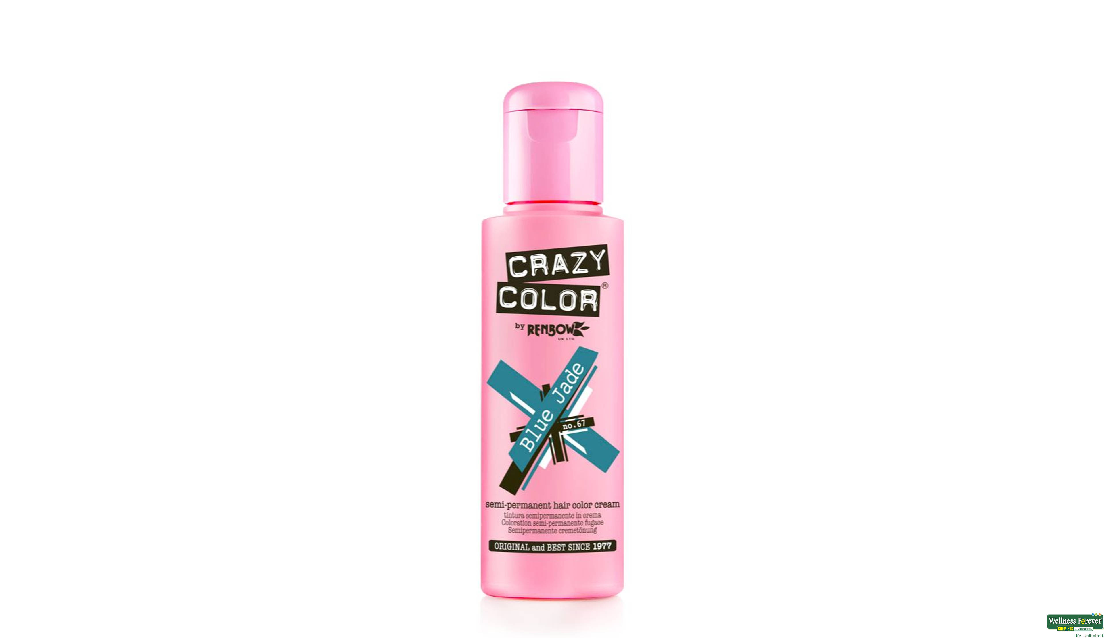 CRAZY COLOR HR/COLOR BLUE HADE 67 100ML- 1, 100ML, 