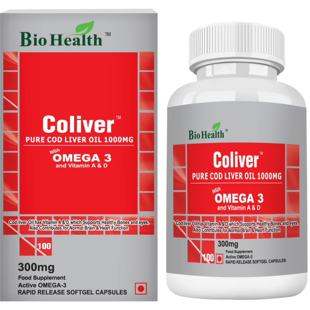 Biover Oméga 3 Huile De Poisson 60 Capsules