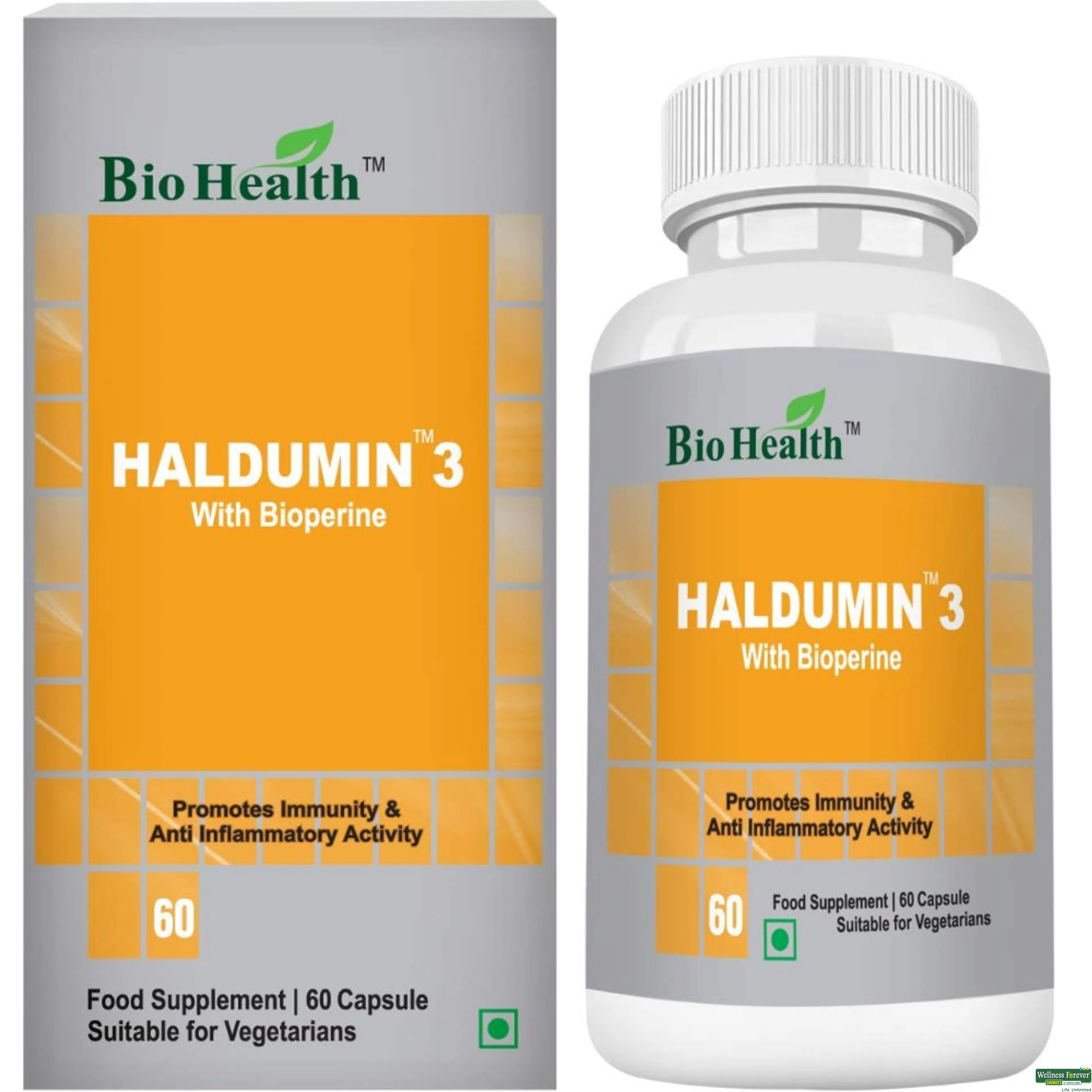 BIOHEALTH HALDUMIN3 BIOPERIN 250MG 60CAP-image