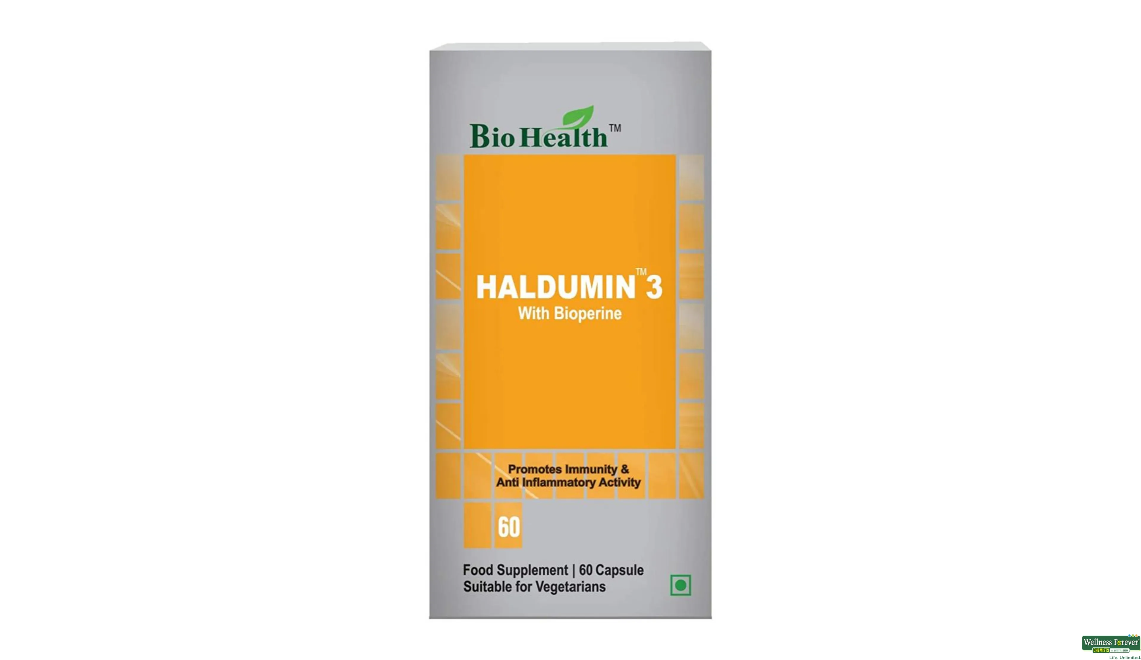 BIOHEALTH HALDUMIN3 BIOPERIN 250MG 60CAP- 2, 60CAP, 