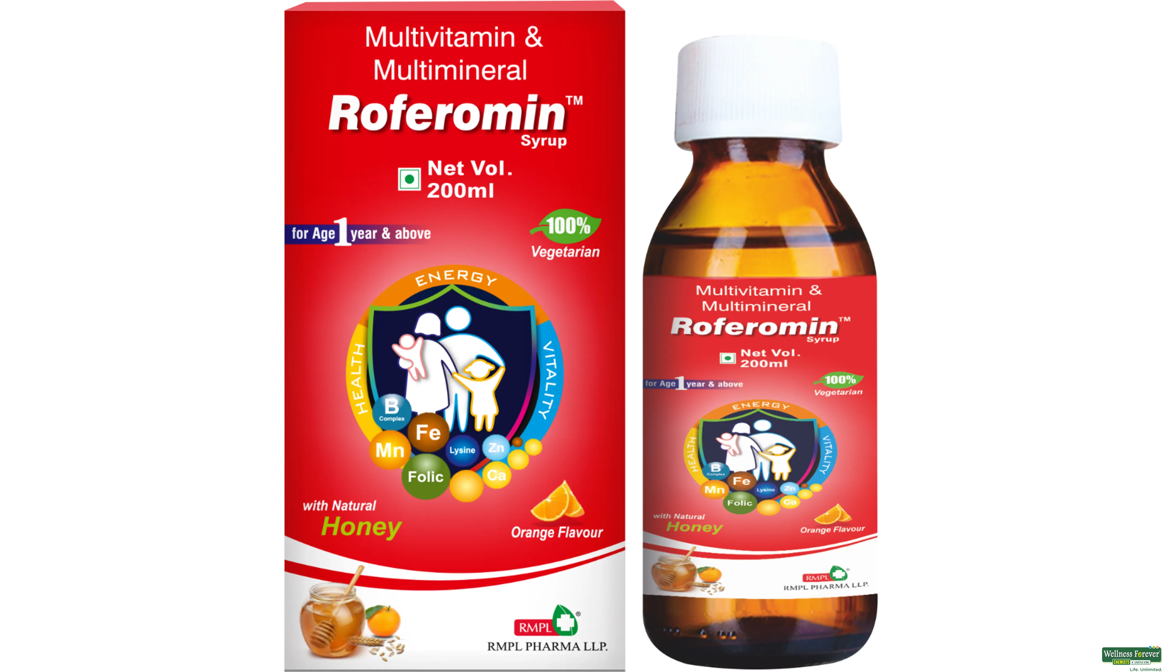 BIOHEALTH ROFEROMIN MULTIVITM SYP 200ML- 1, 200ML, 
