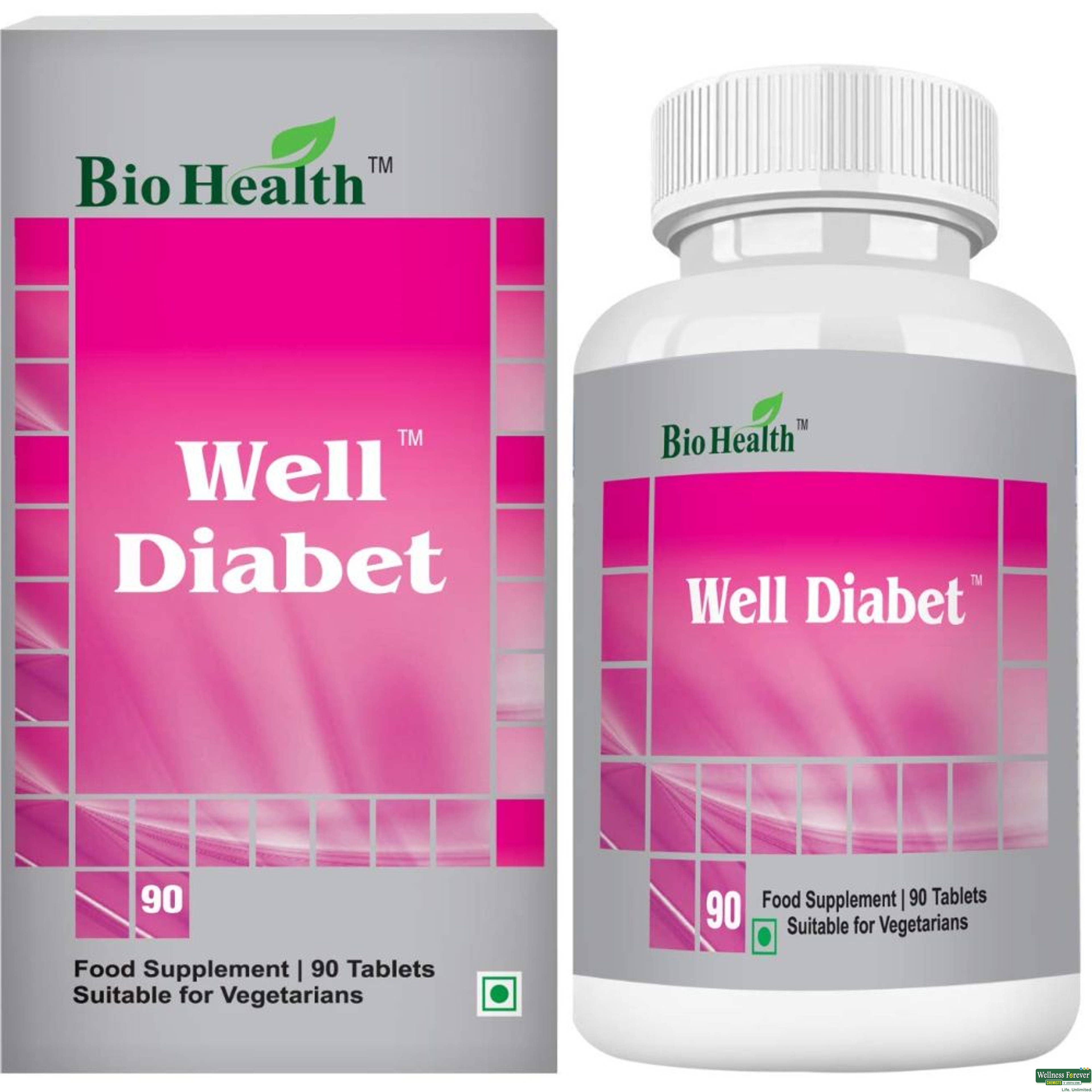 Bio Health Well Diabet Tablets, 90 tabets-image