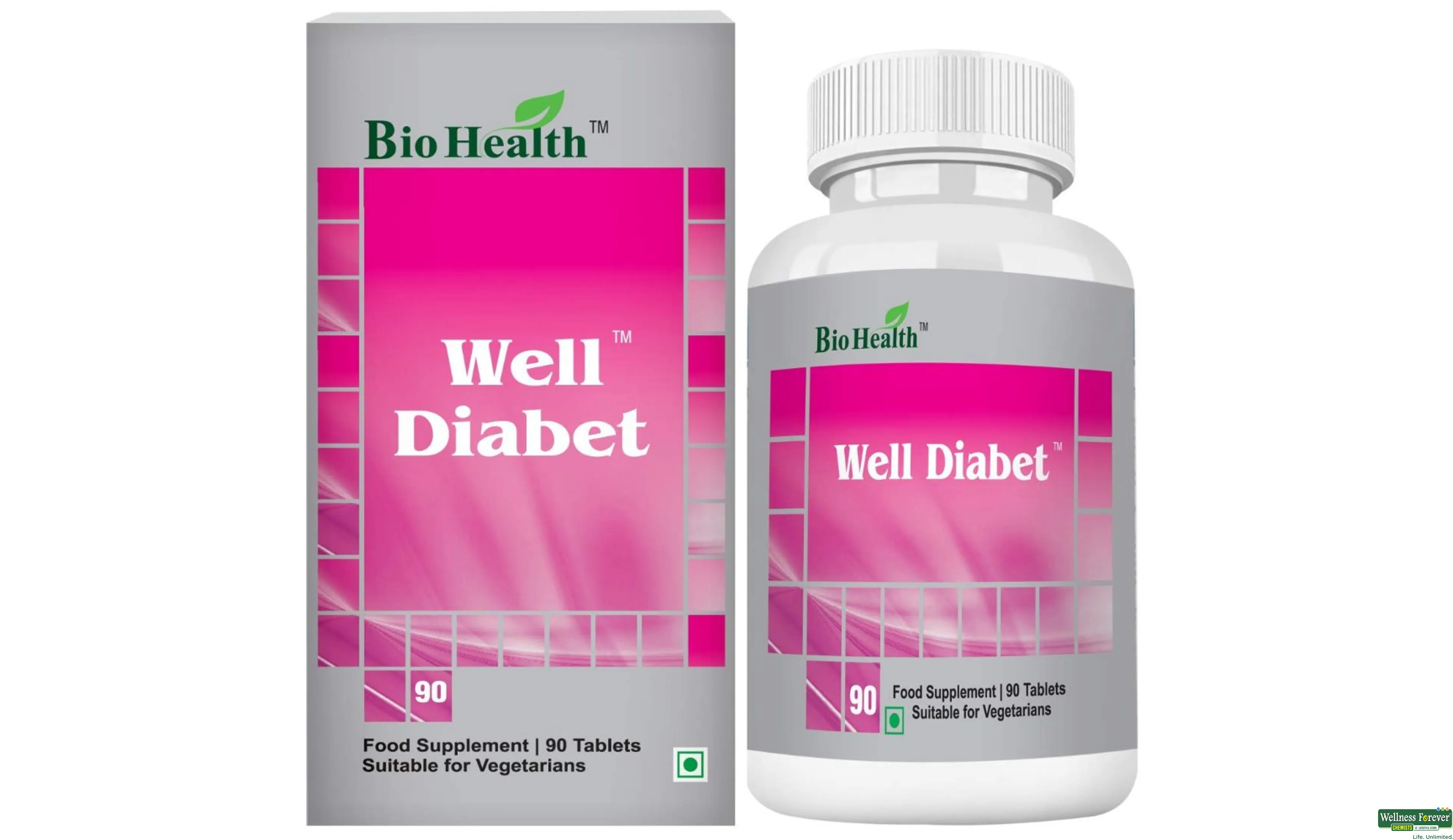 BIOHEALTH WELL DIABET 90TAB- 1, 90TAB, 