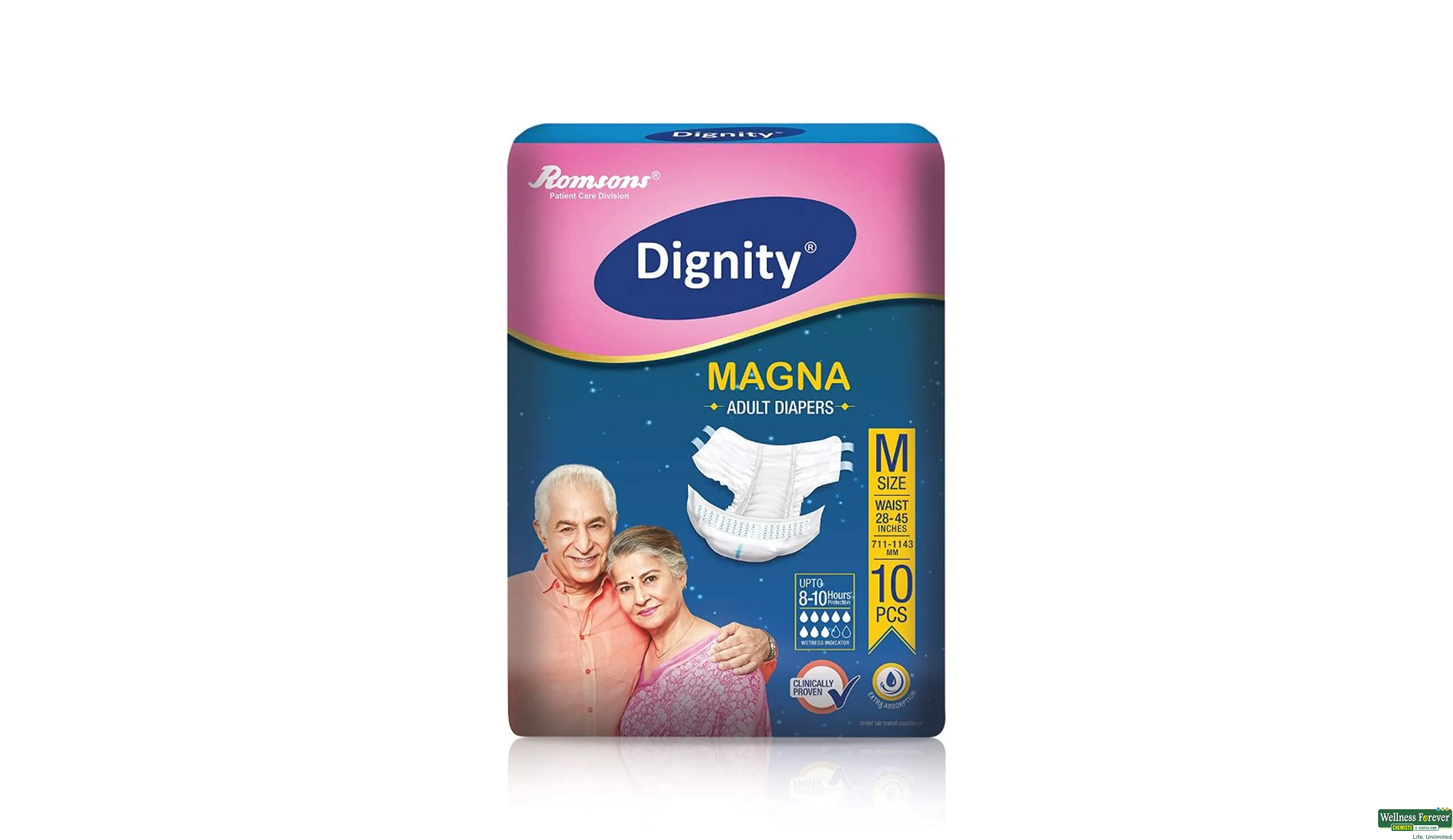 DIGNITY MAGNA DIAP ADULT M 10PC- 1, 10PC, 