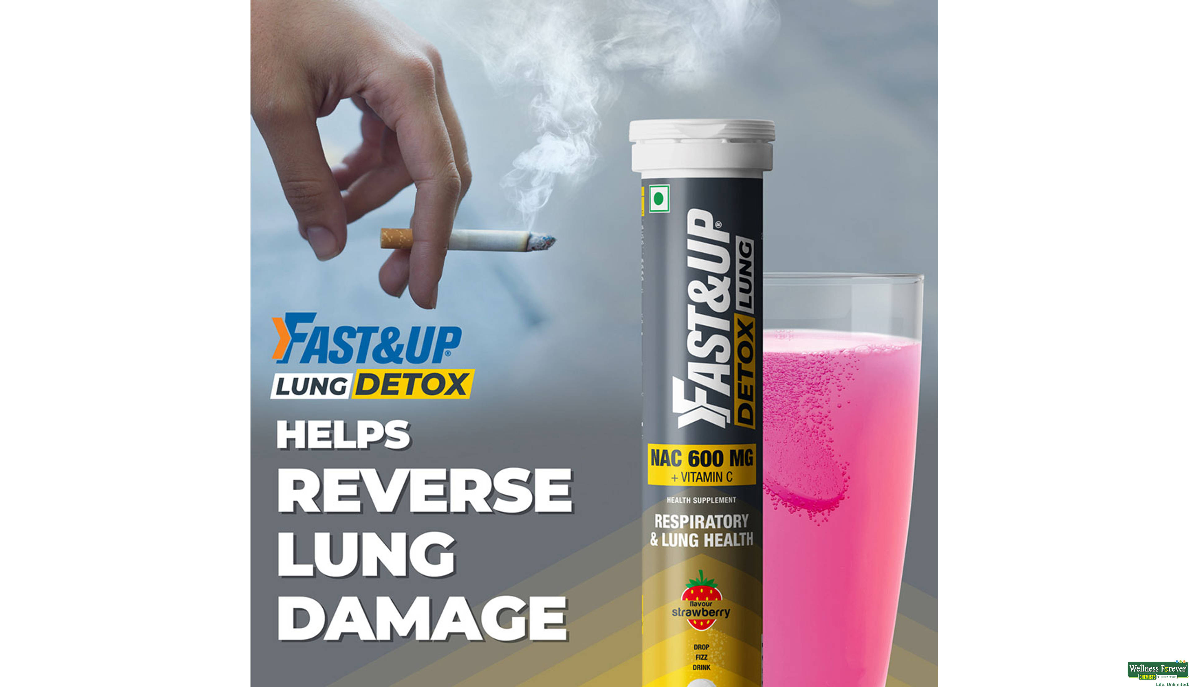 FAST/UP NAC 600MG RESPI & LUNGS 20TAB- 2, 20TAB, 