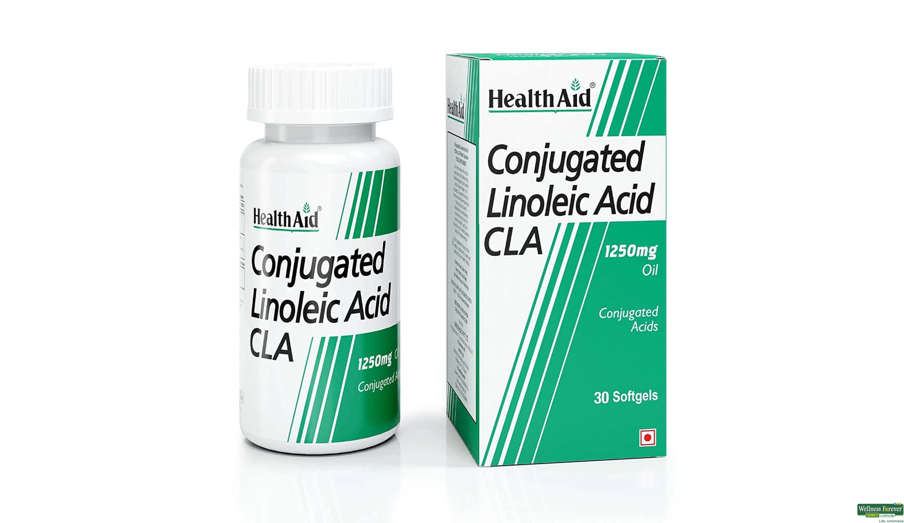 HEALTH AID CLA 1250MG 30CAP- 2, 30CAP, 