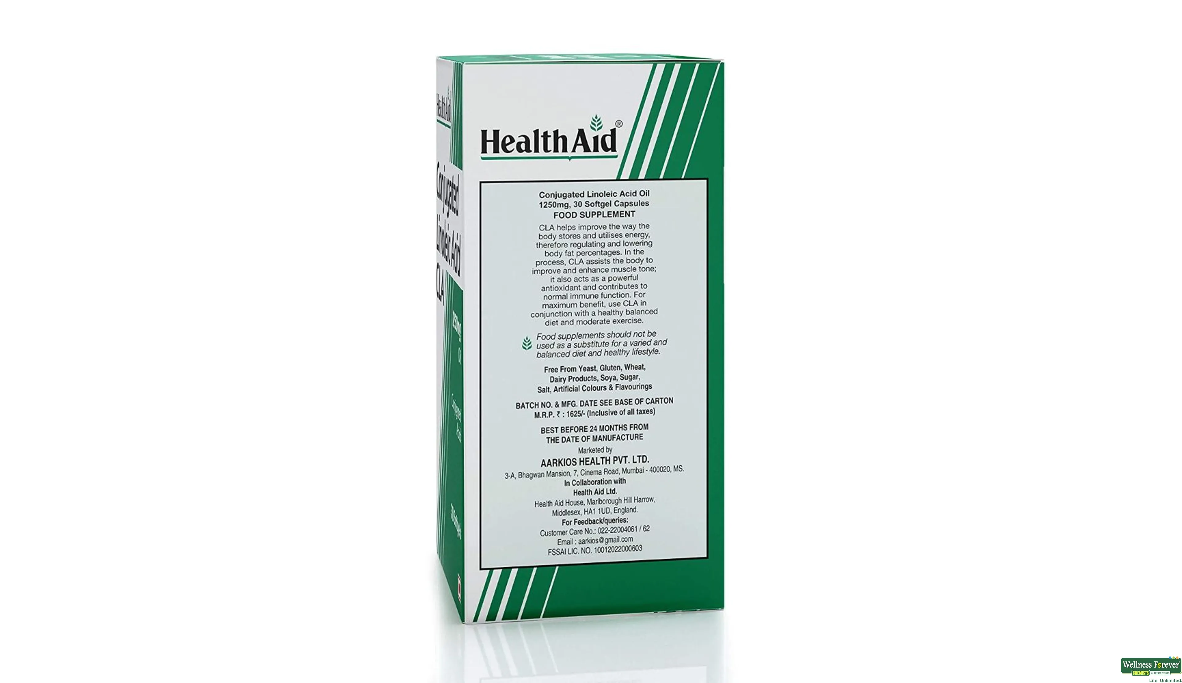 HEALTH AID CLA 1250MG 30CAP- 5, 30CAP, 