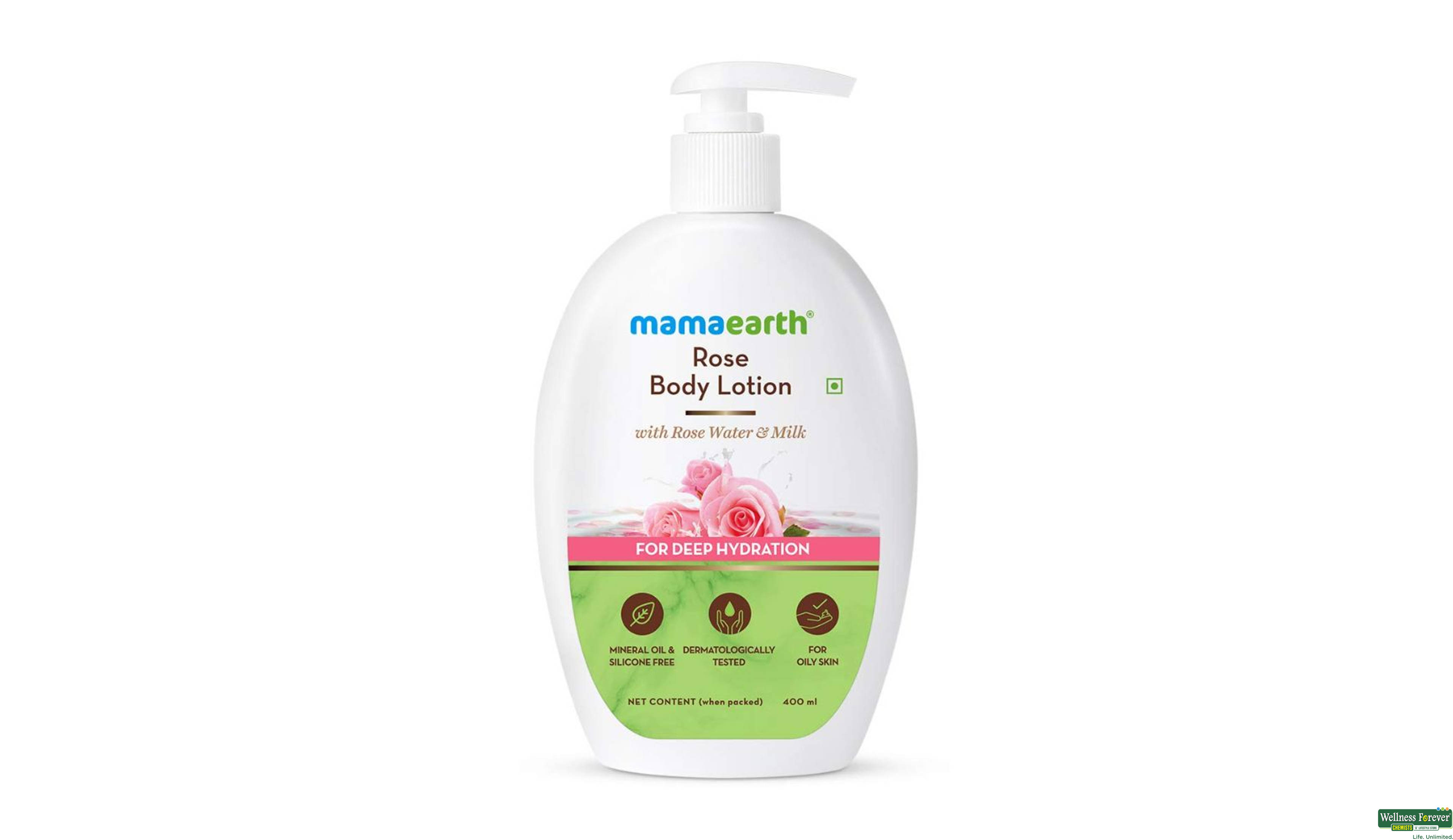 MAMAEARTH B/LTN ROSE 400ML- 1, 400ML, 