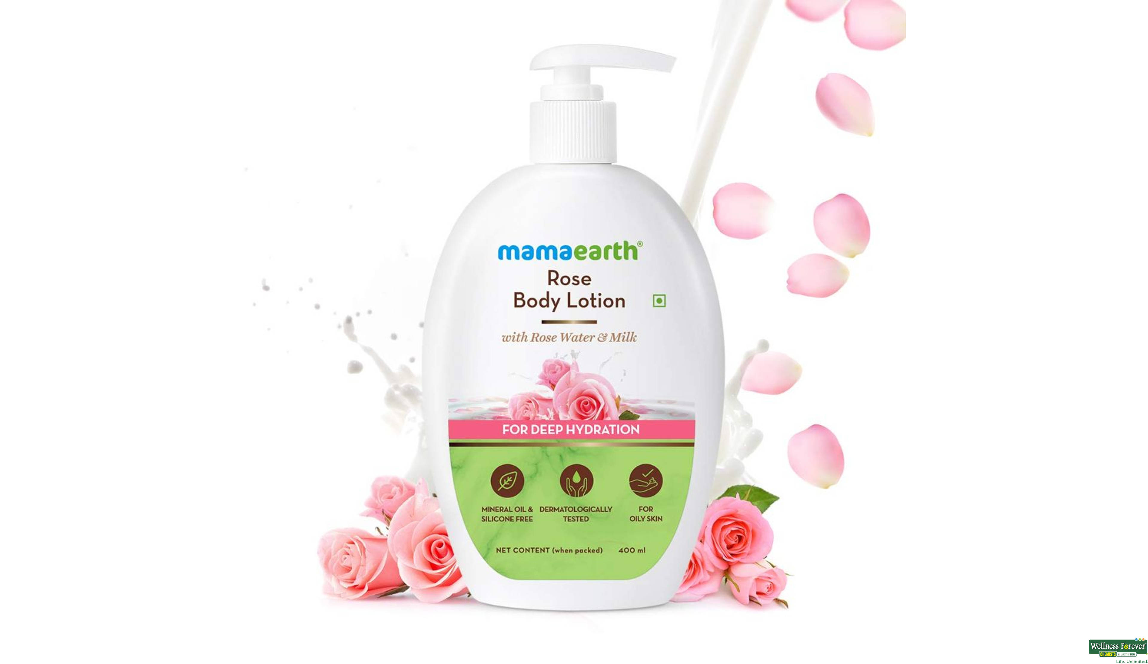 MAMAEARTH B/LTN ROSE 400ML- 2, 400ML, 