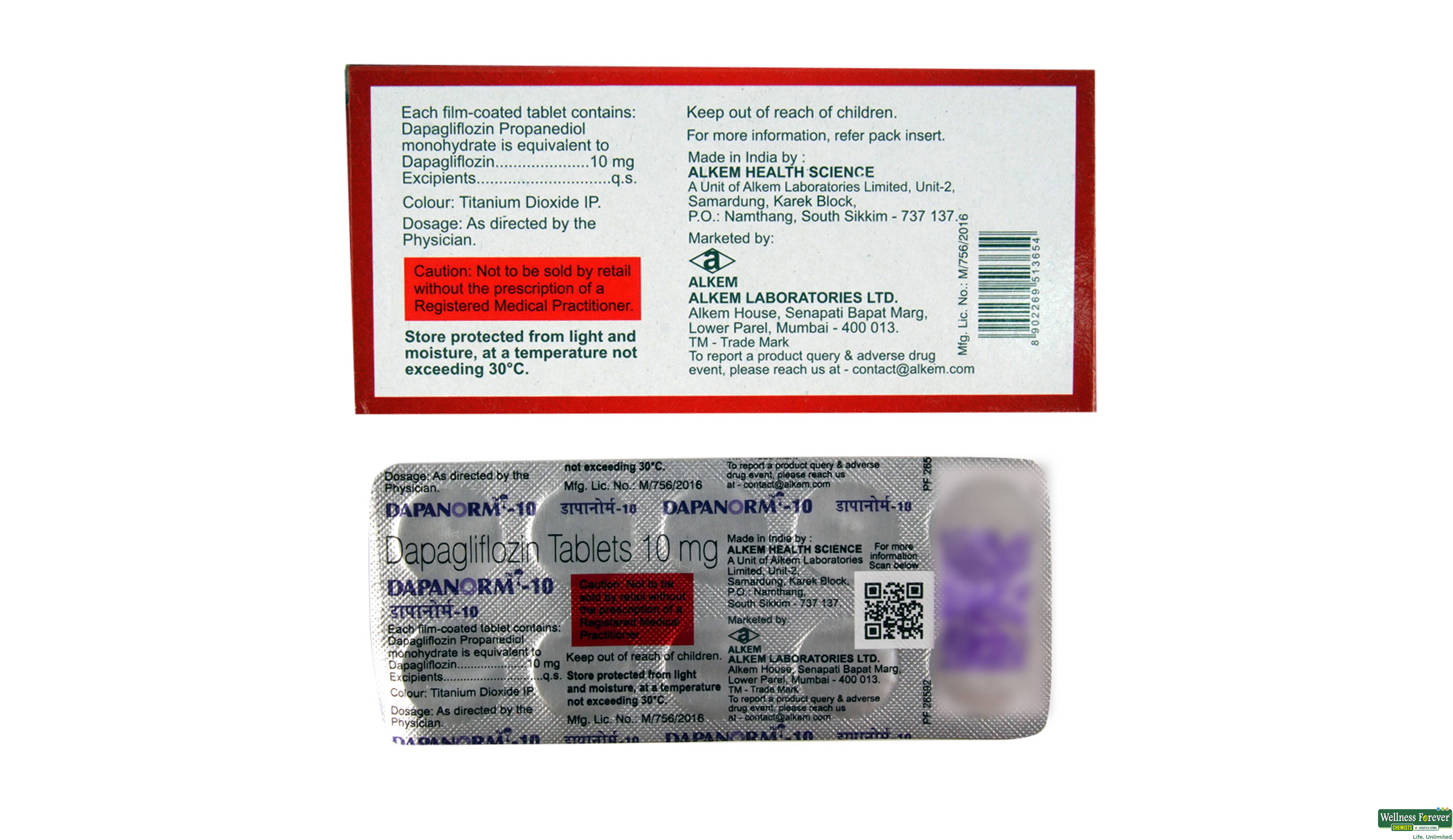 DAPANORM 10MG 10TAB- 2, 10TAB, Enhances blood sugar control in type 2 diabetes patients
Reduces the risk of major cardiovascular events
Offers a convenient once-daily dosing schedule
Well tolerated with a low risk of hypoglycemia