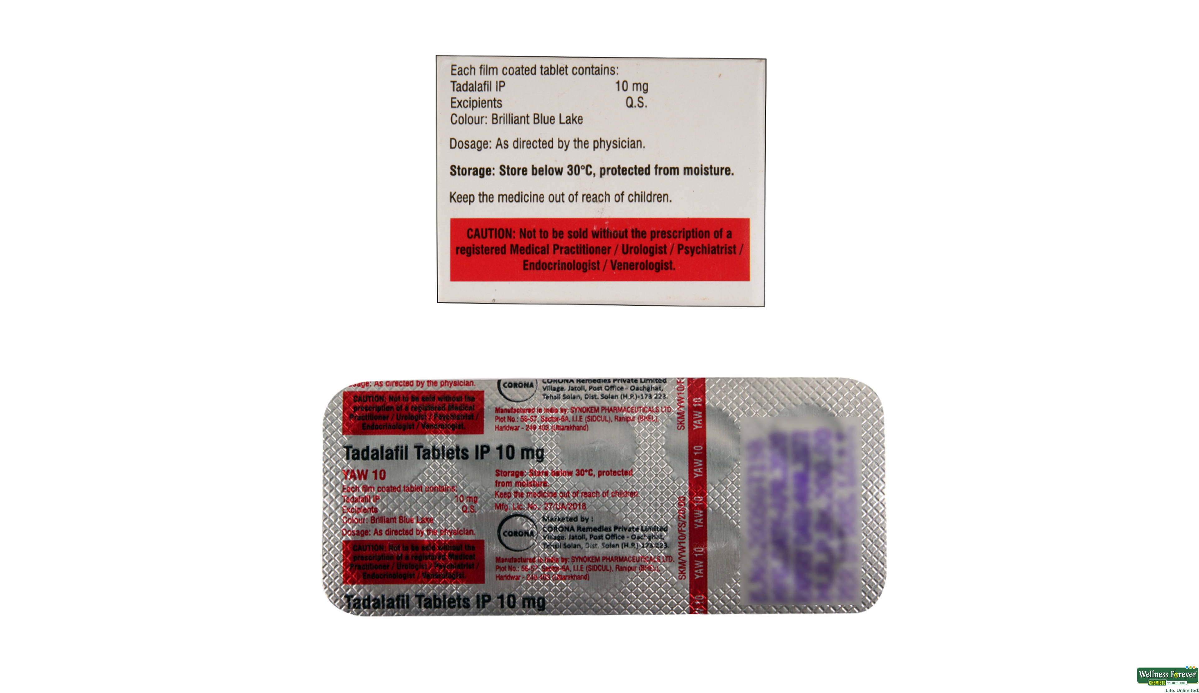 YAW 10MG 10TAB- 3, 10TAB, 