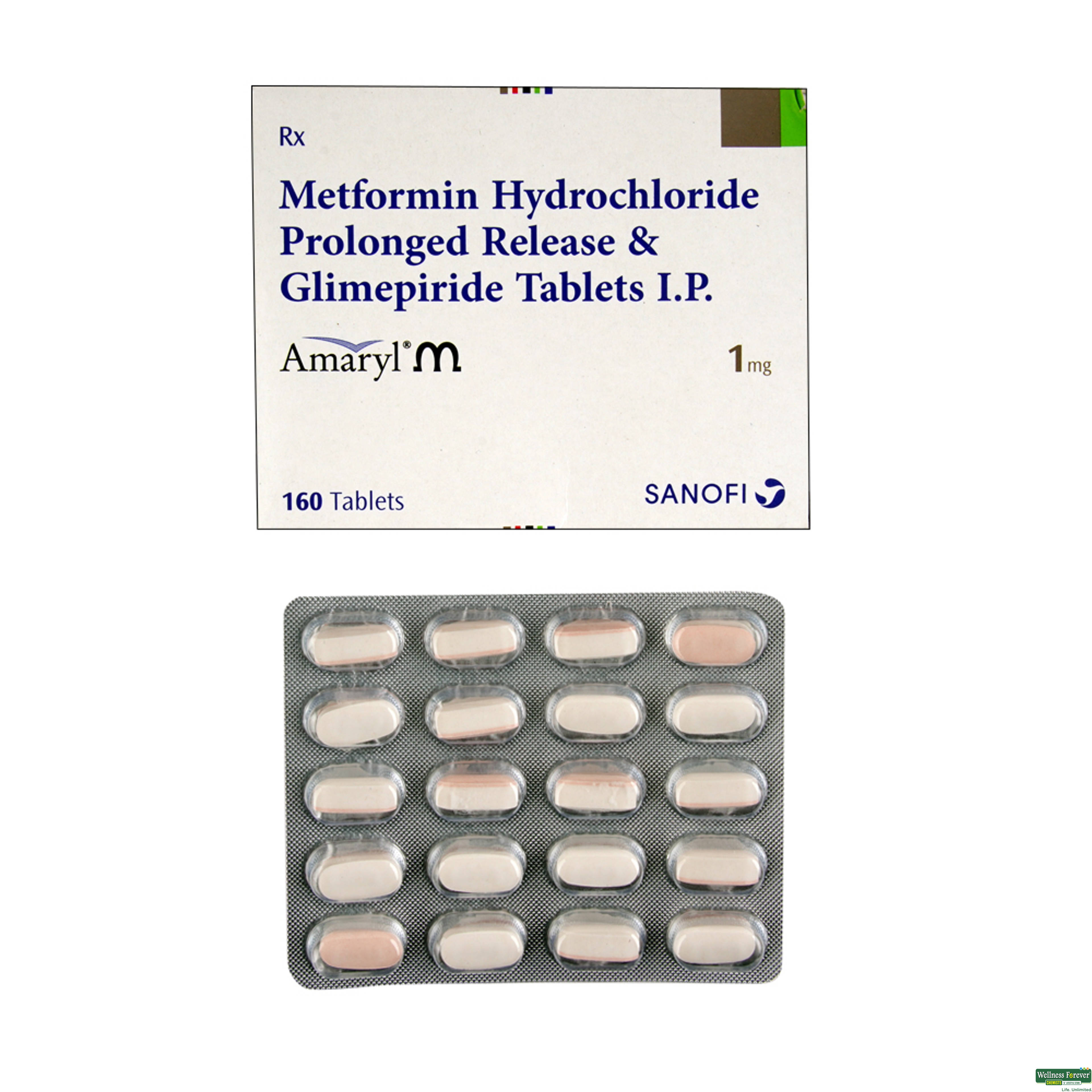 AMARYL-M 1MG 20TAB-image