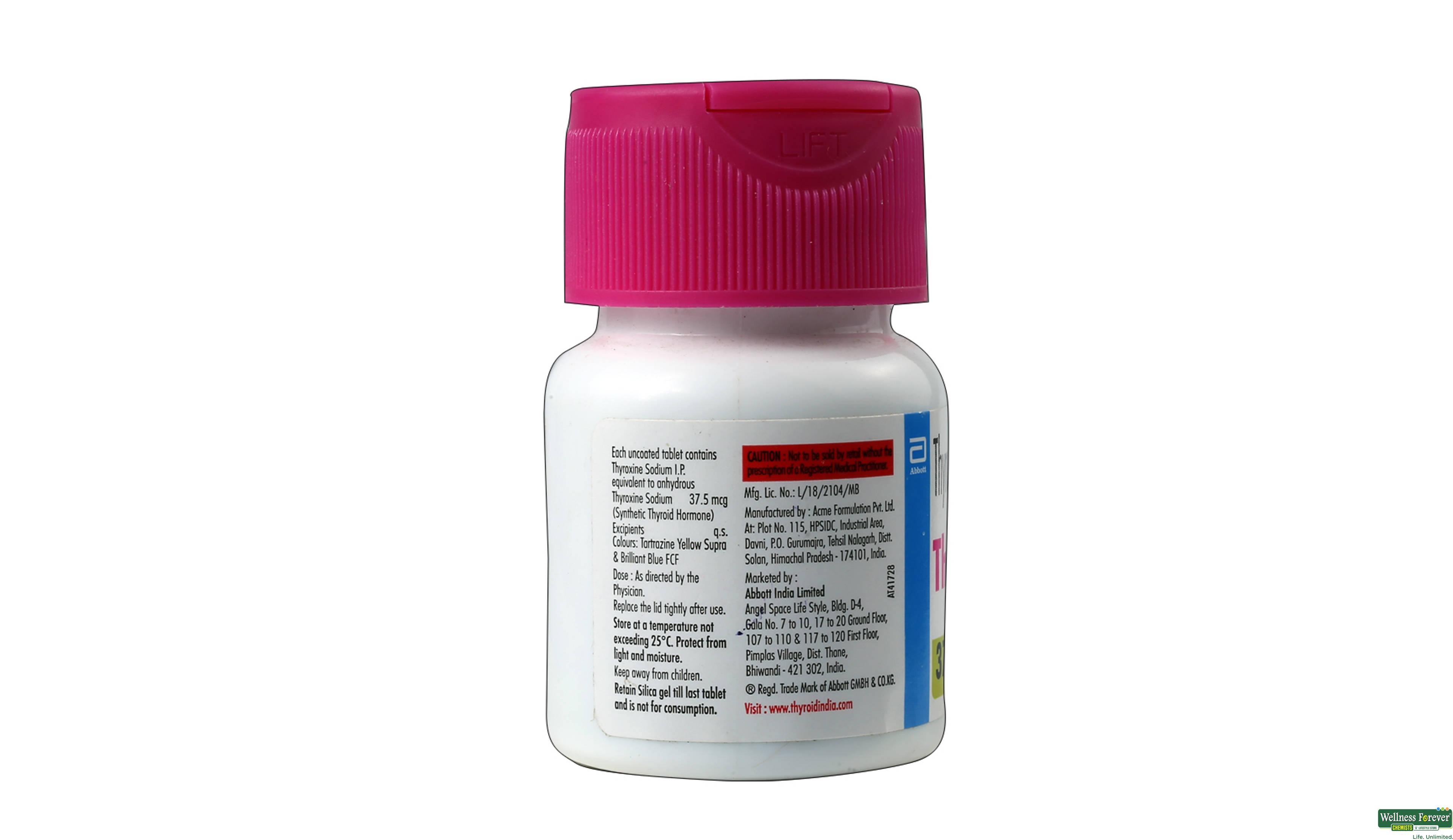 THYRONORM 37.5MCG 120TAB- 2, 120TAB, 