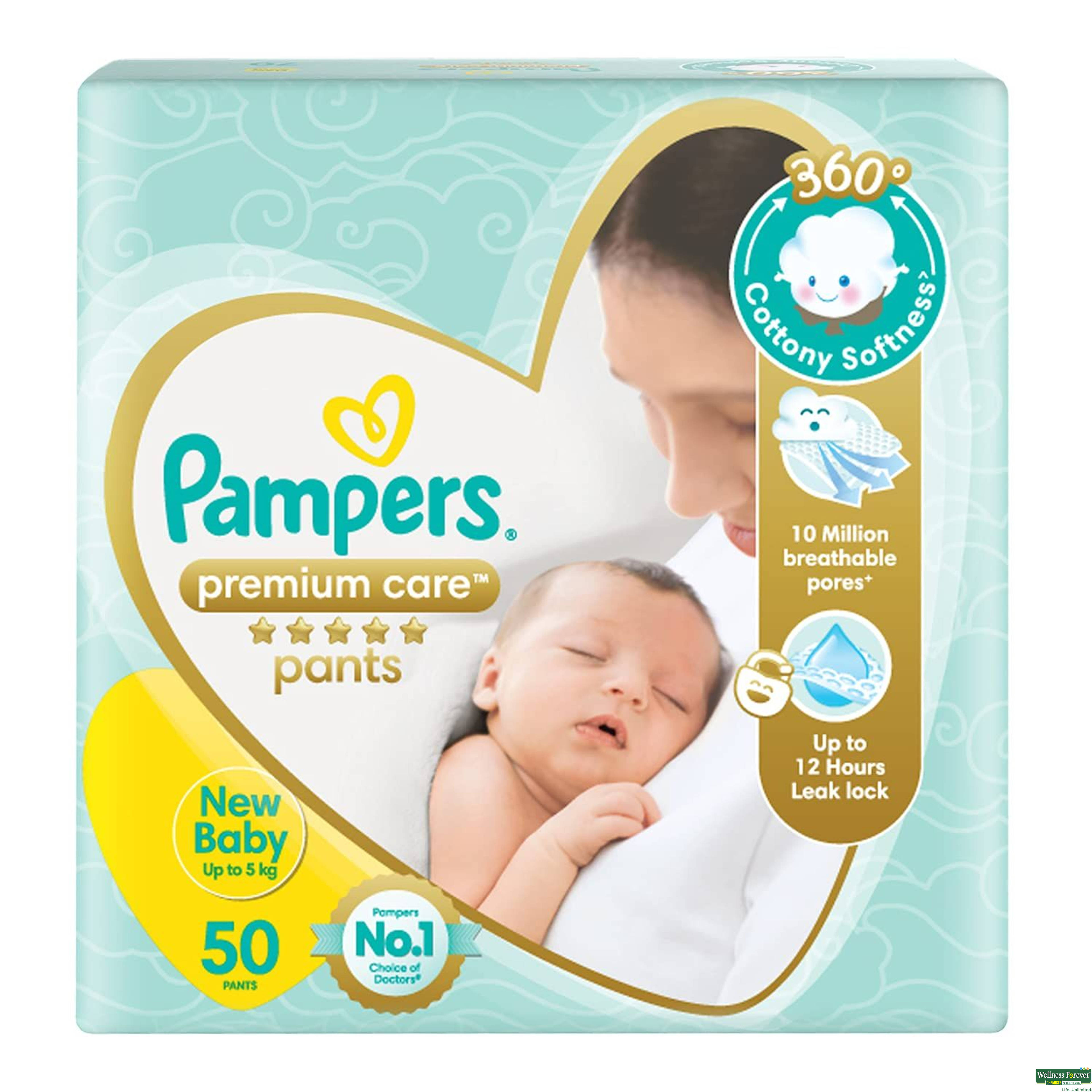 Pampers Diaper Premium Care Pants New Born Xs 42 Pieces-image