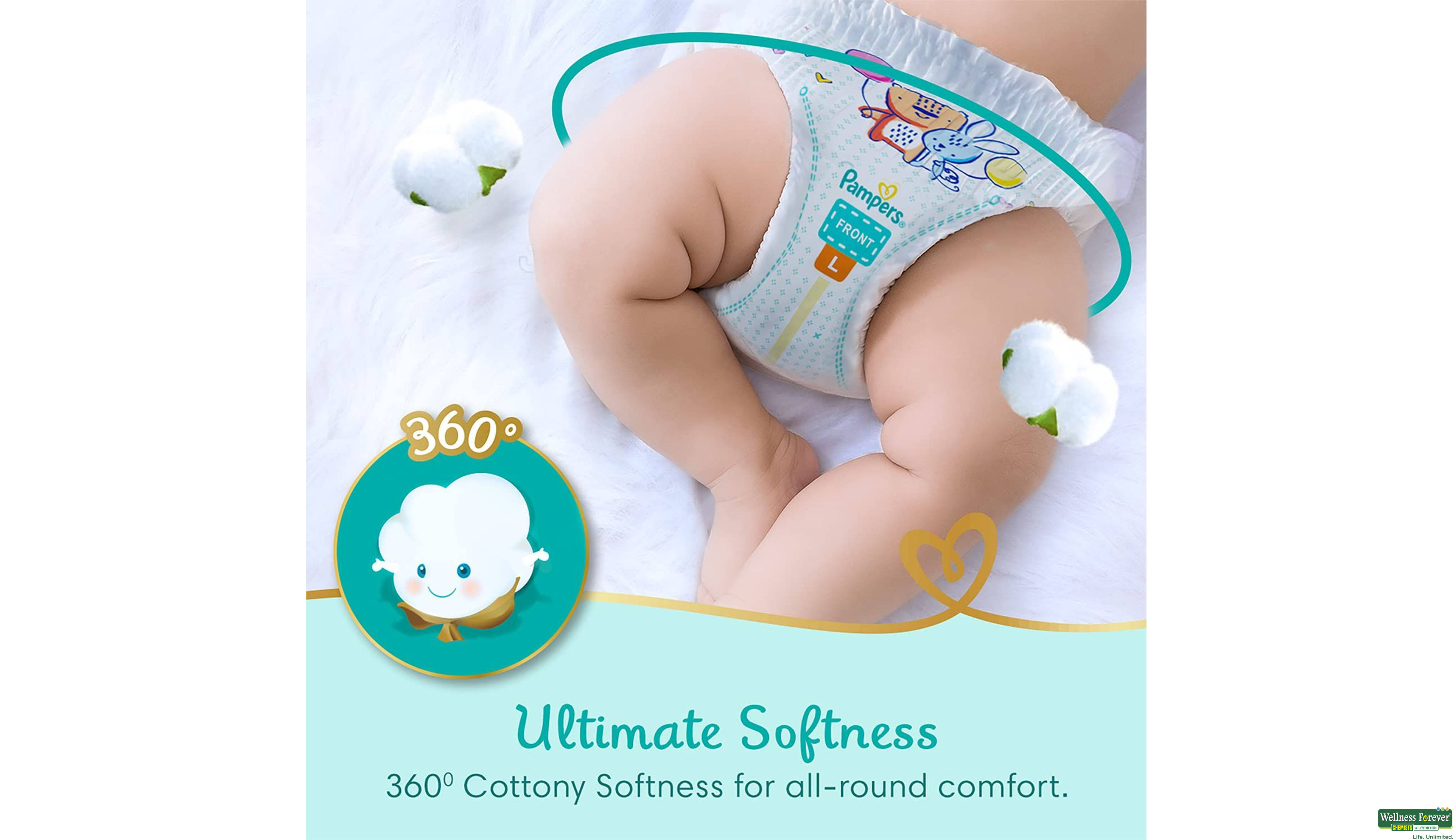 PAMP DIAP PREMIUM CARE PANTS N/B XS 24PC ##- 4, 24PC, 