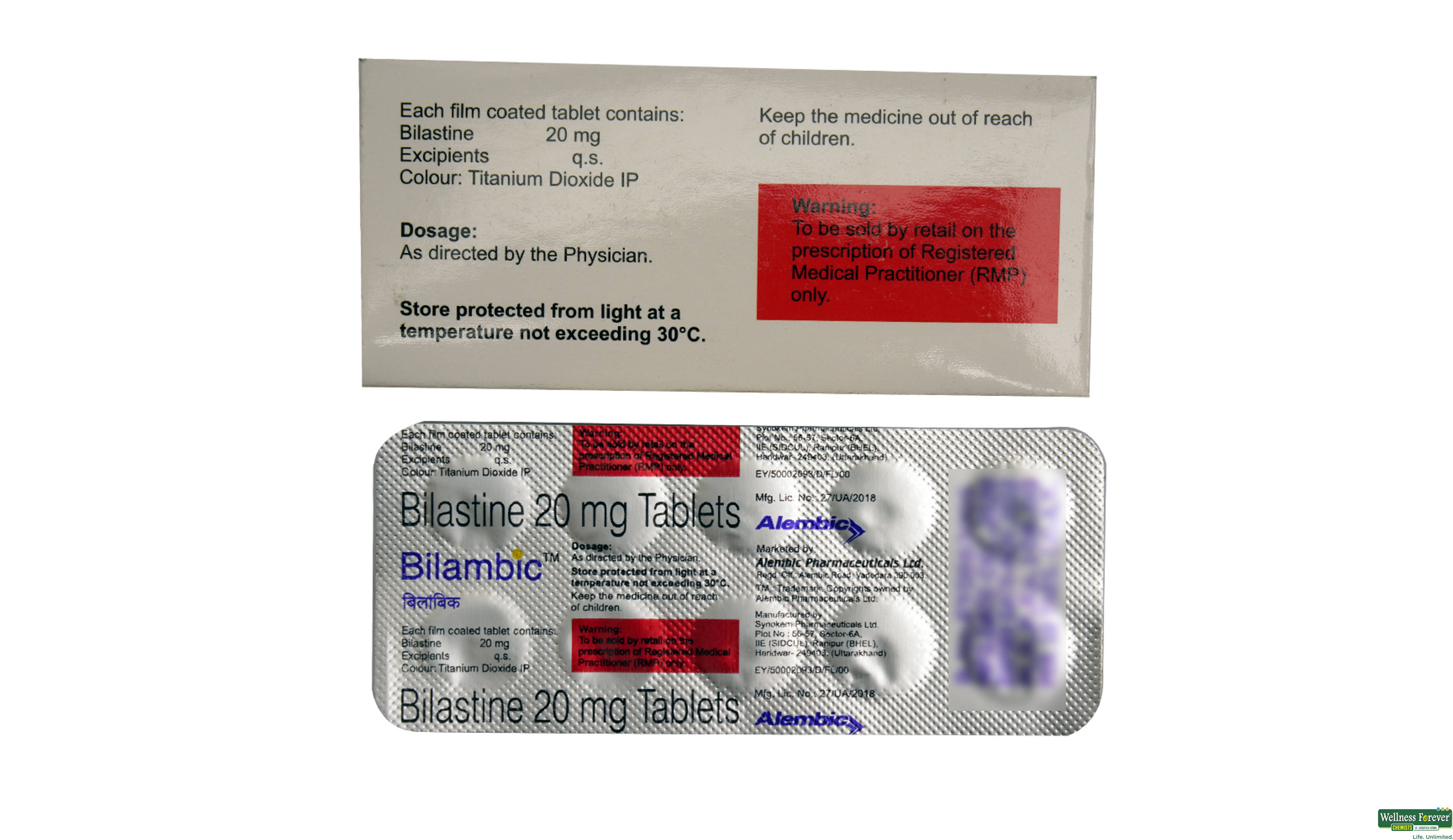 BILAMBIC 20MG 10TAB- 2, 10TAB, 