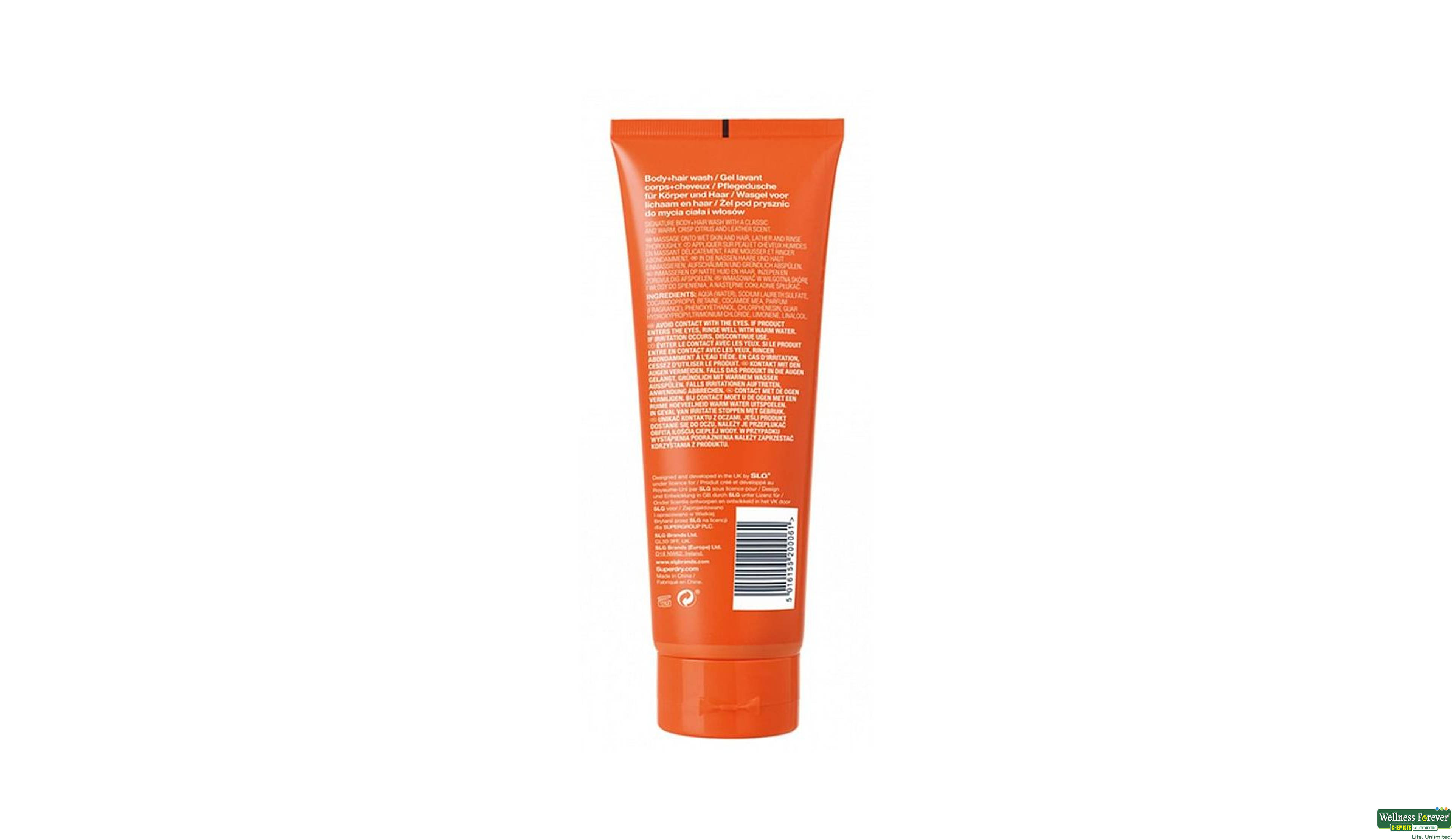 SUPERDRY B/WASH HERITAGE ORIGI MEN 250ML- 2, 250ML, 