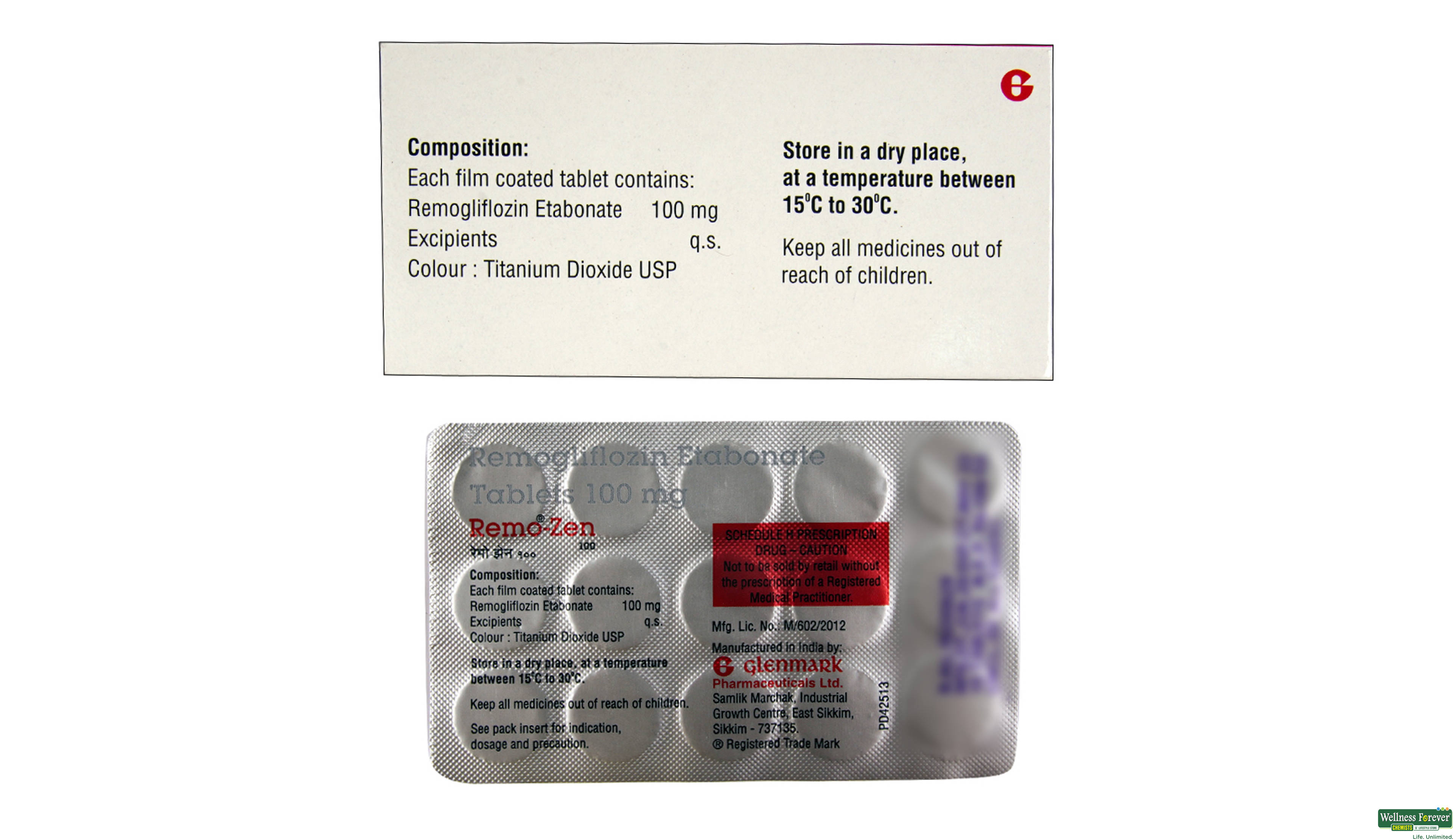 REMO-ZEN 100MG 15TAB- 2, 15TAB, 