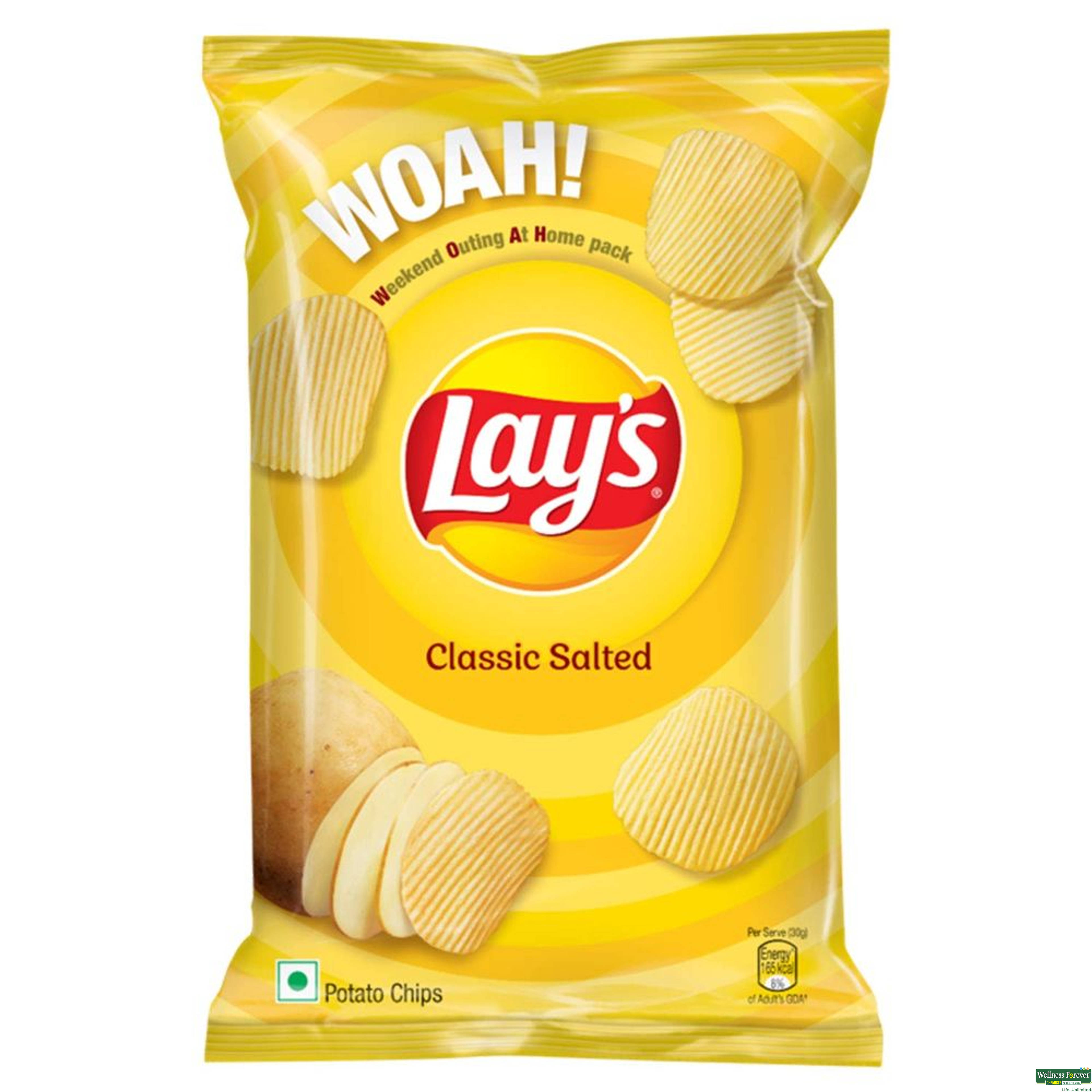 Lay's Potato Chips, Classic Salted, 104 g-image