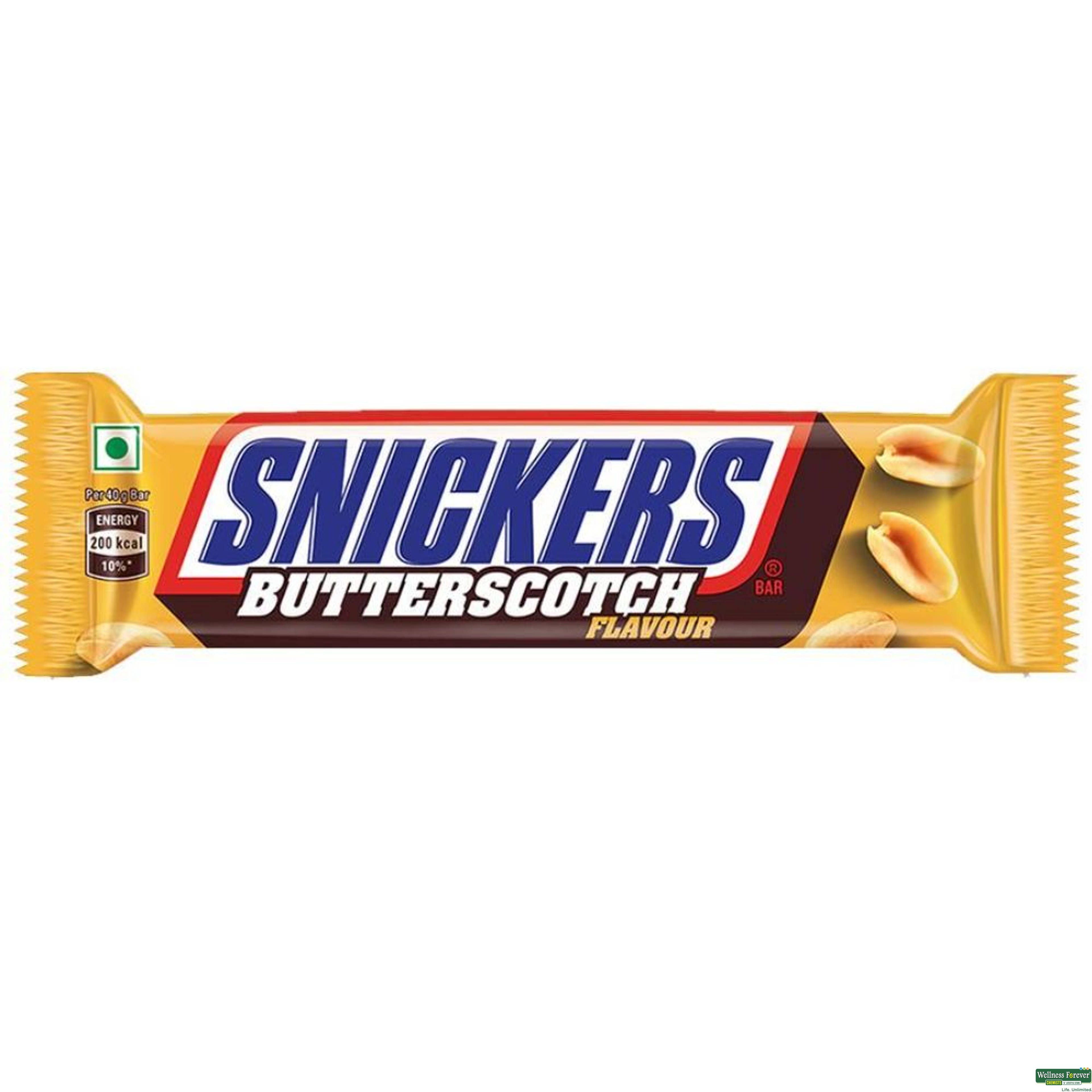 Snickers Butterscotch Flavour Chocolate Bar 40g-image