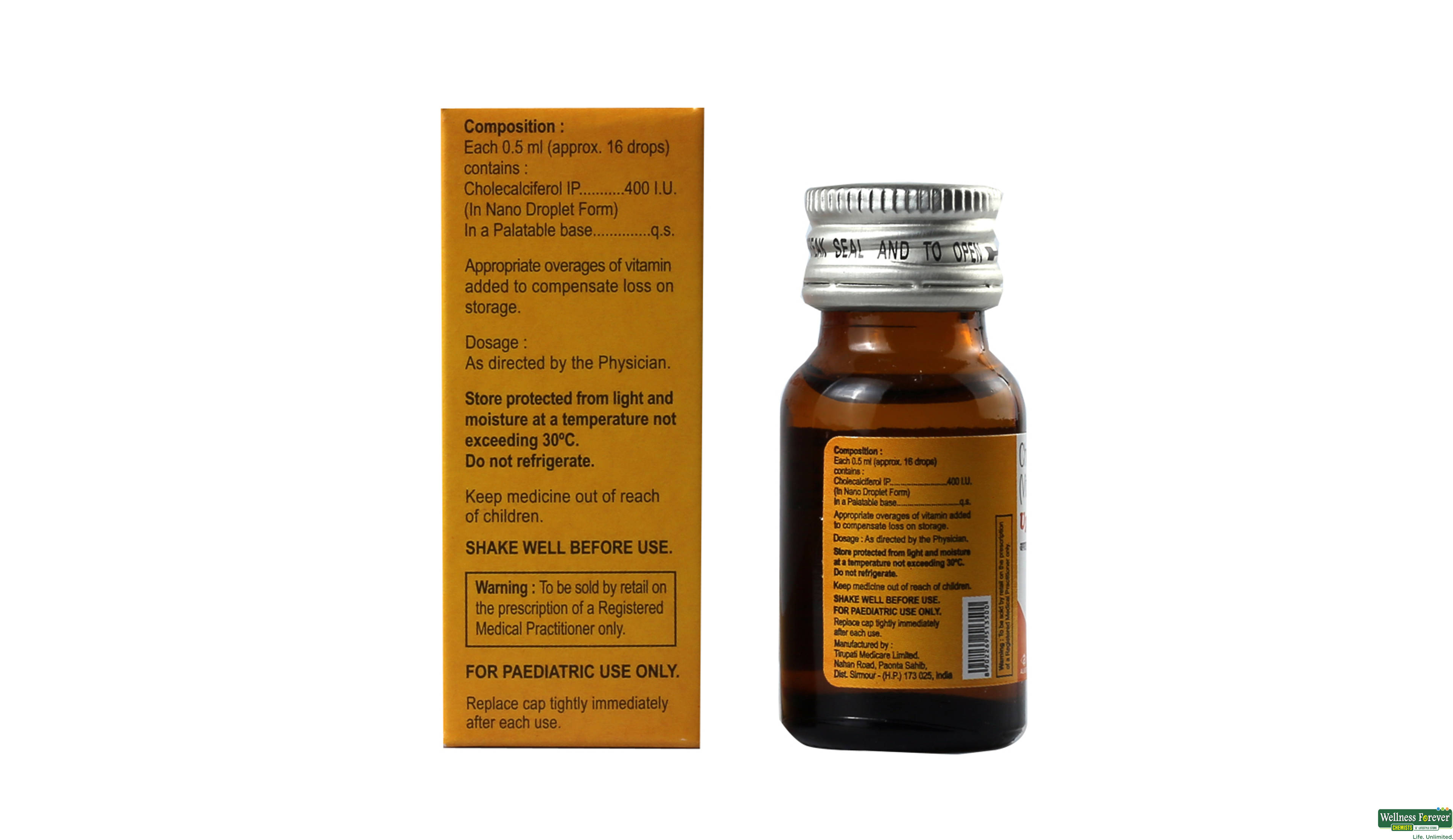 UPRISE-D3 DROPS 15ML- 2, 15ML, 