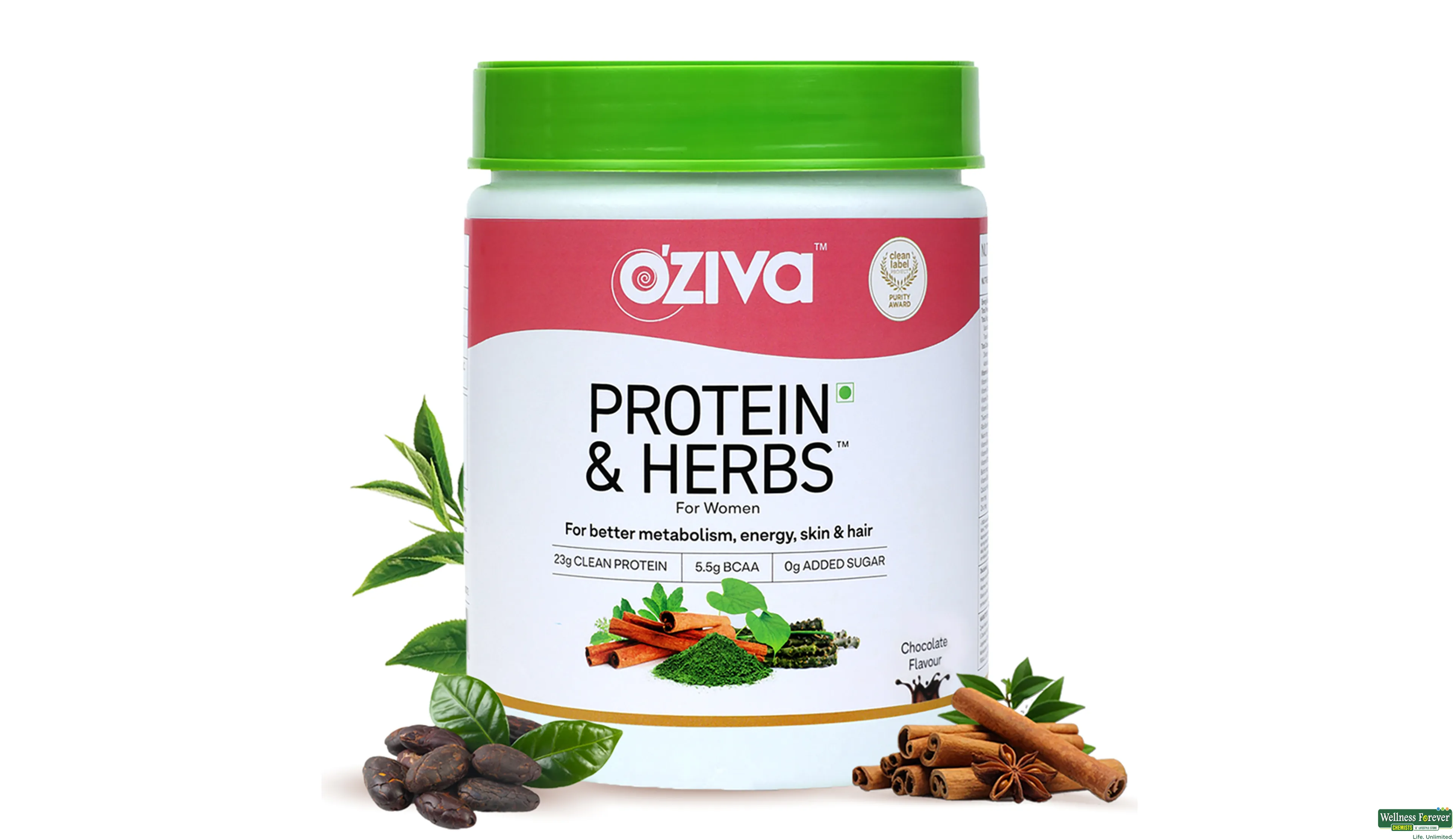 OZIVA PROTEIN/HERBS WOMEN CHOCLT 500GM- 1, 500GM, null